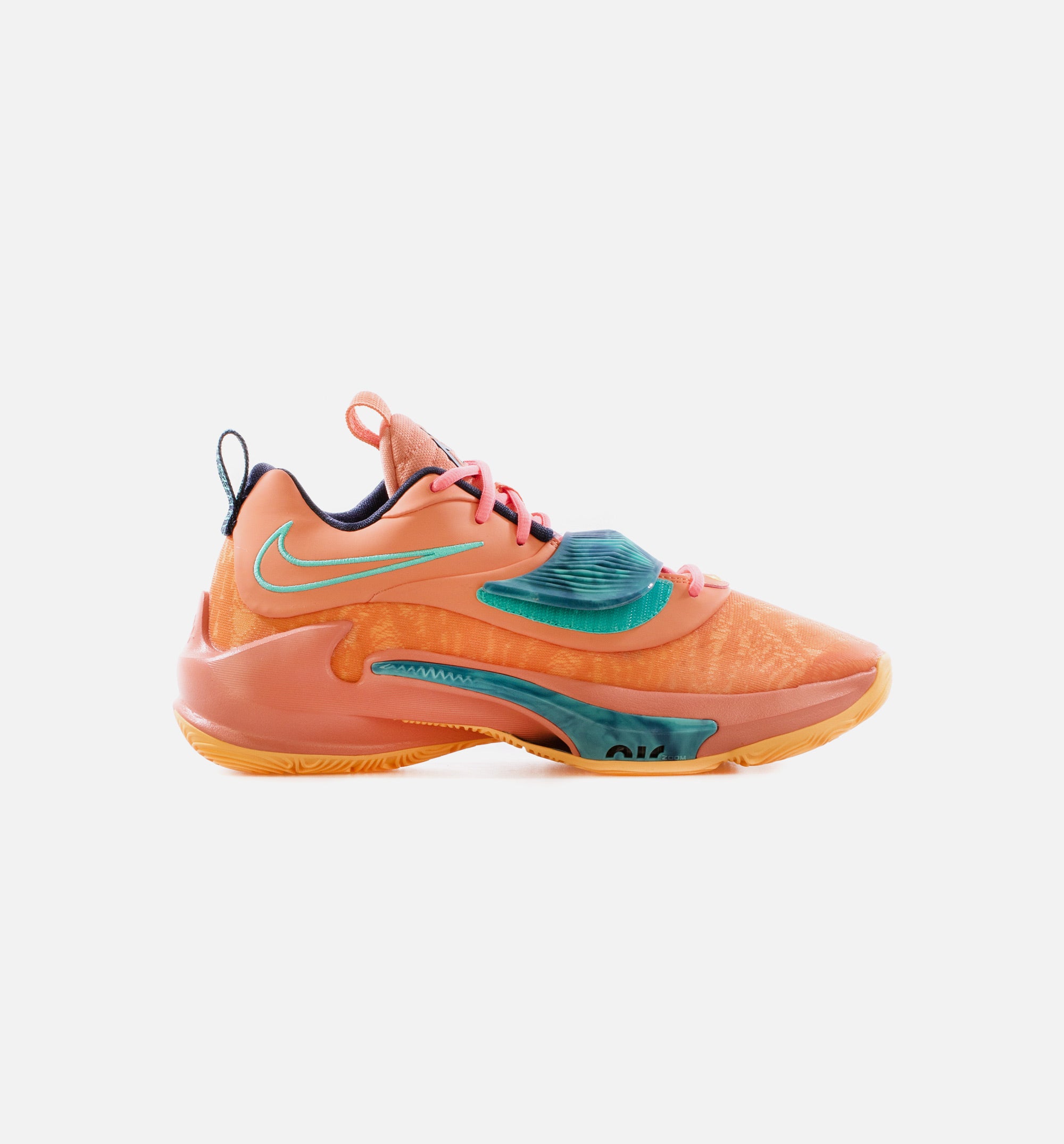 Zoom Freak 3 Mens Basketball Shoe - Crimson Bliss/Dynamic Turquoise/Melon Tint/Thunder Blue - Free Shipping、mySite、dreamappss