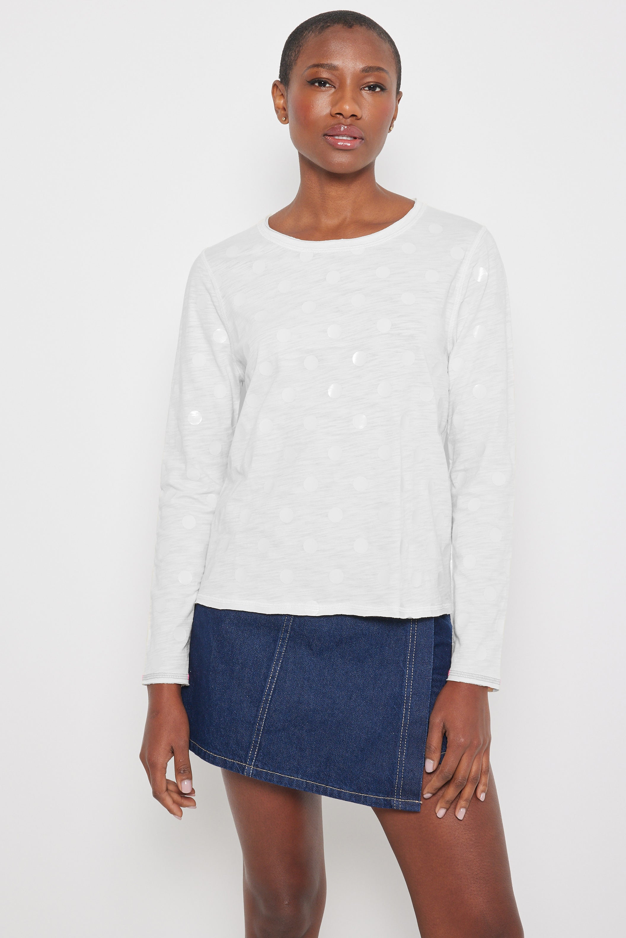 Lisa Todd Spotted Long Sleeve Tee、mySite、noshort