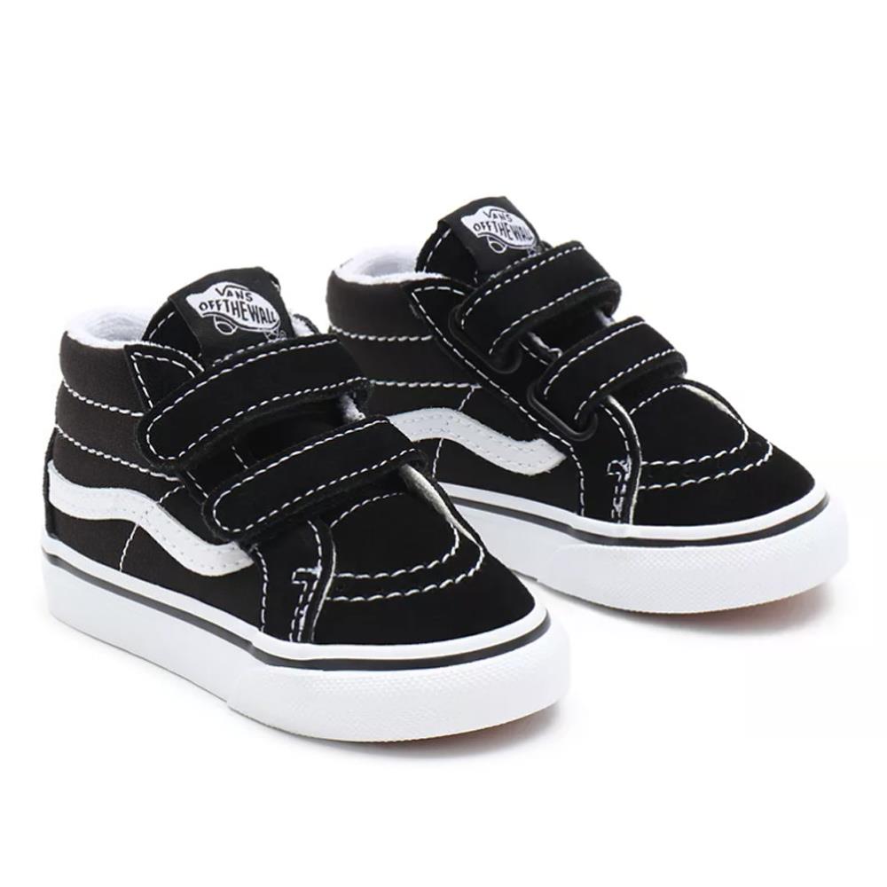  Vans Toddler Sk8-Mid Reissue V Hook and Loop Shoes - Black、mySite、merchandisen