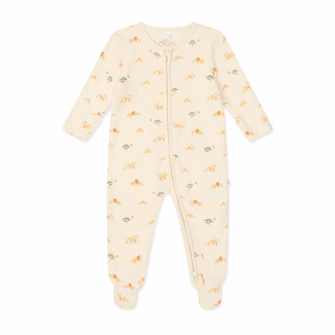  MORI Lion Two Way Zip-Up Sleepsuit - Lion Print、mySite、merchandisen