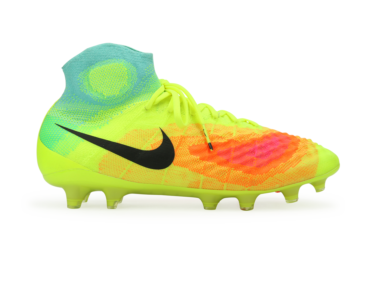 Nike Men's Magista Obra II FG Volt/Black/Total Orange、mySite、noshort
