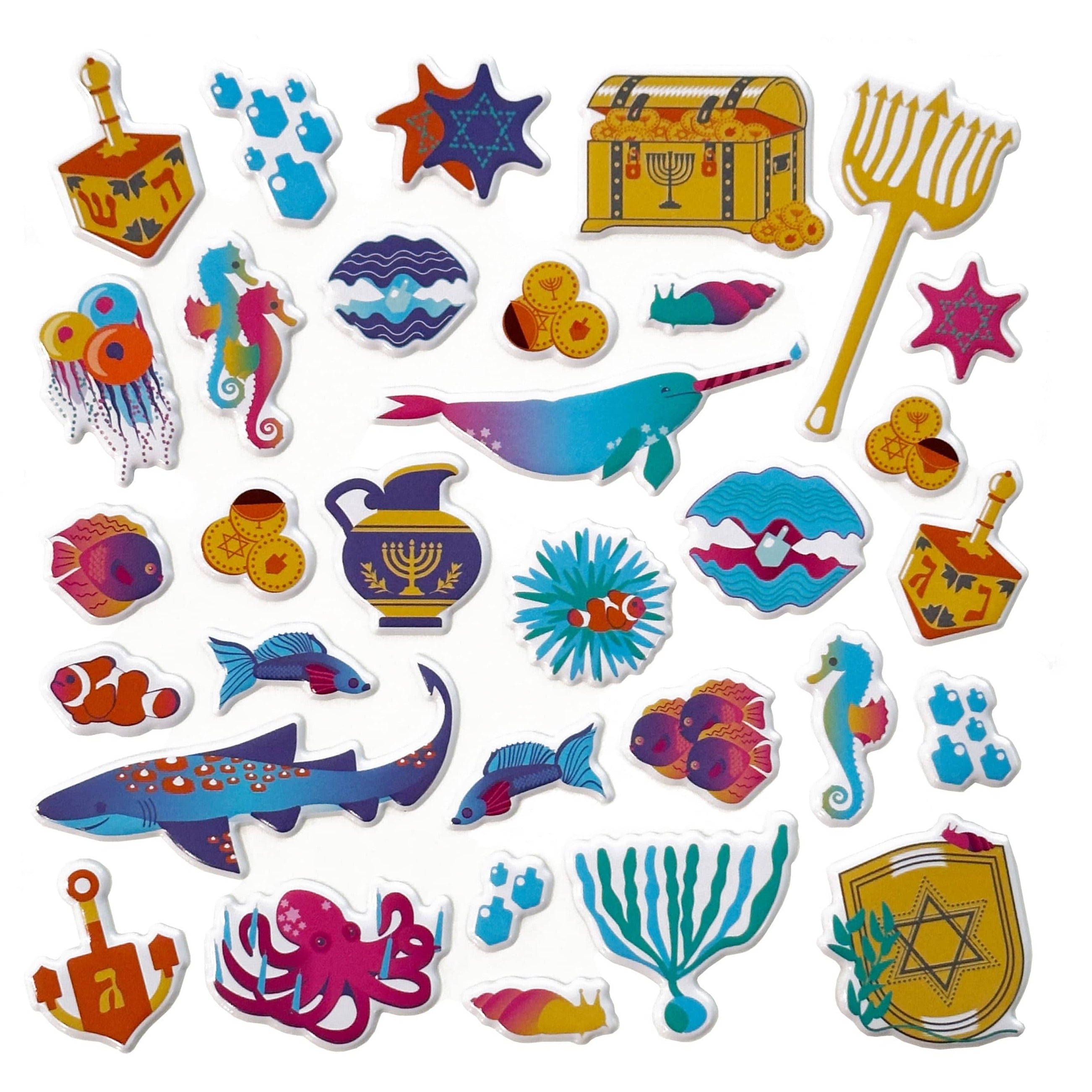 Hanukkah Habitat Reusable Sticker Board、mySite、topwebapps