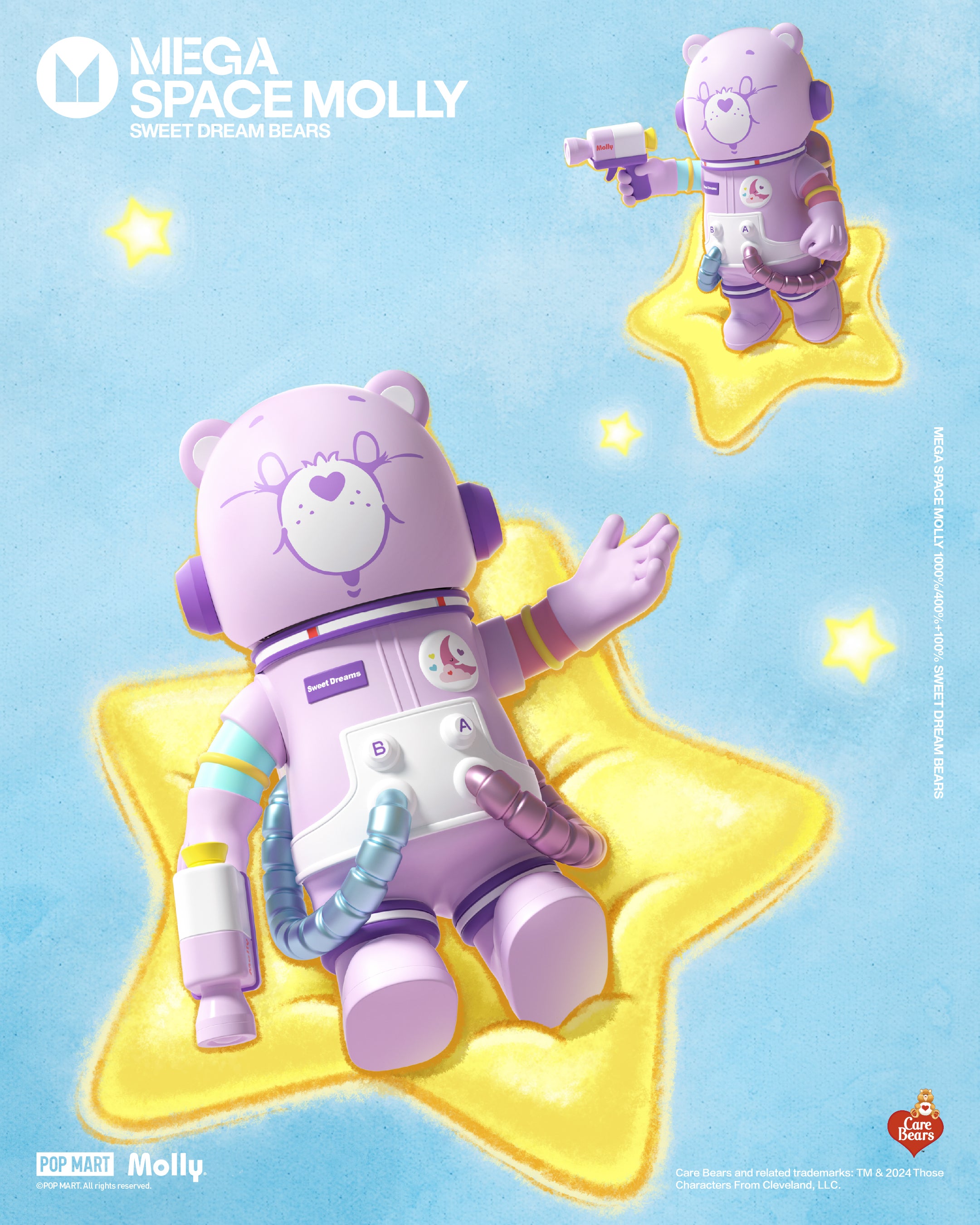  POP MART MEGA SPACE MOLLY 400%+100% Sweet Dream Bears、mySite、greenlandpopulation