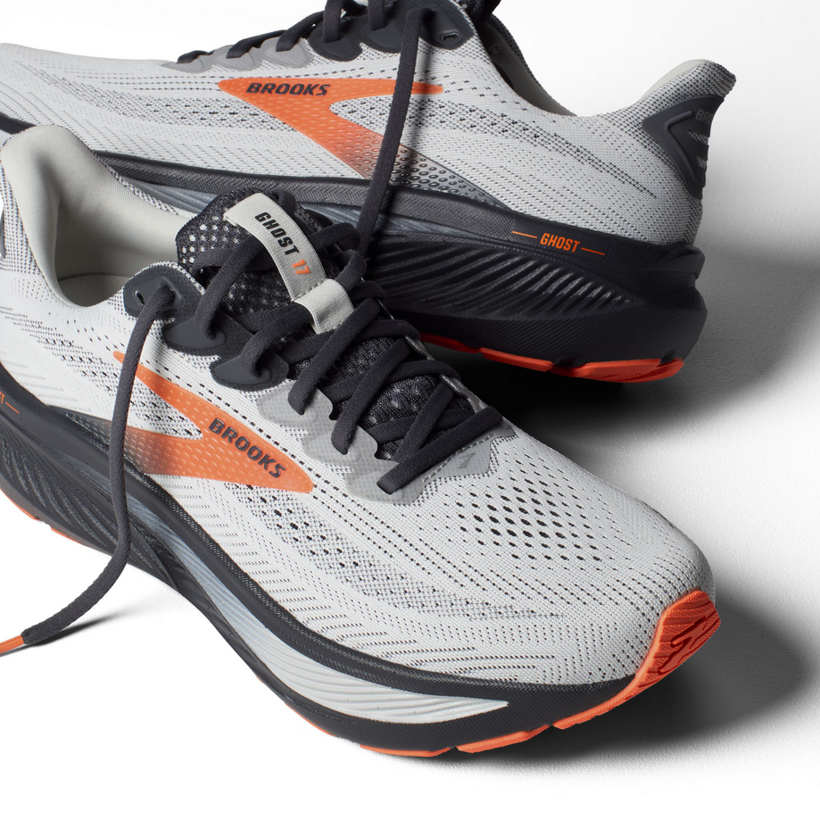  Brooks Men's Ghost 17 Dynamic Road Running Sneaker - Oyster Mushroom/Orange/Ebony、mySite、preschool7hills