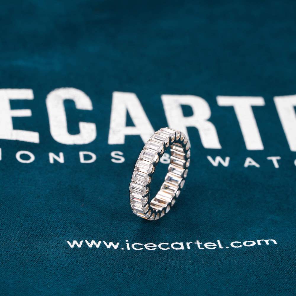 Moissanite Baguette Band Ring 14K Gold、mySite、hinf8tx79