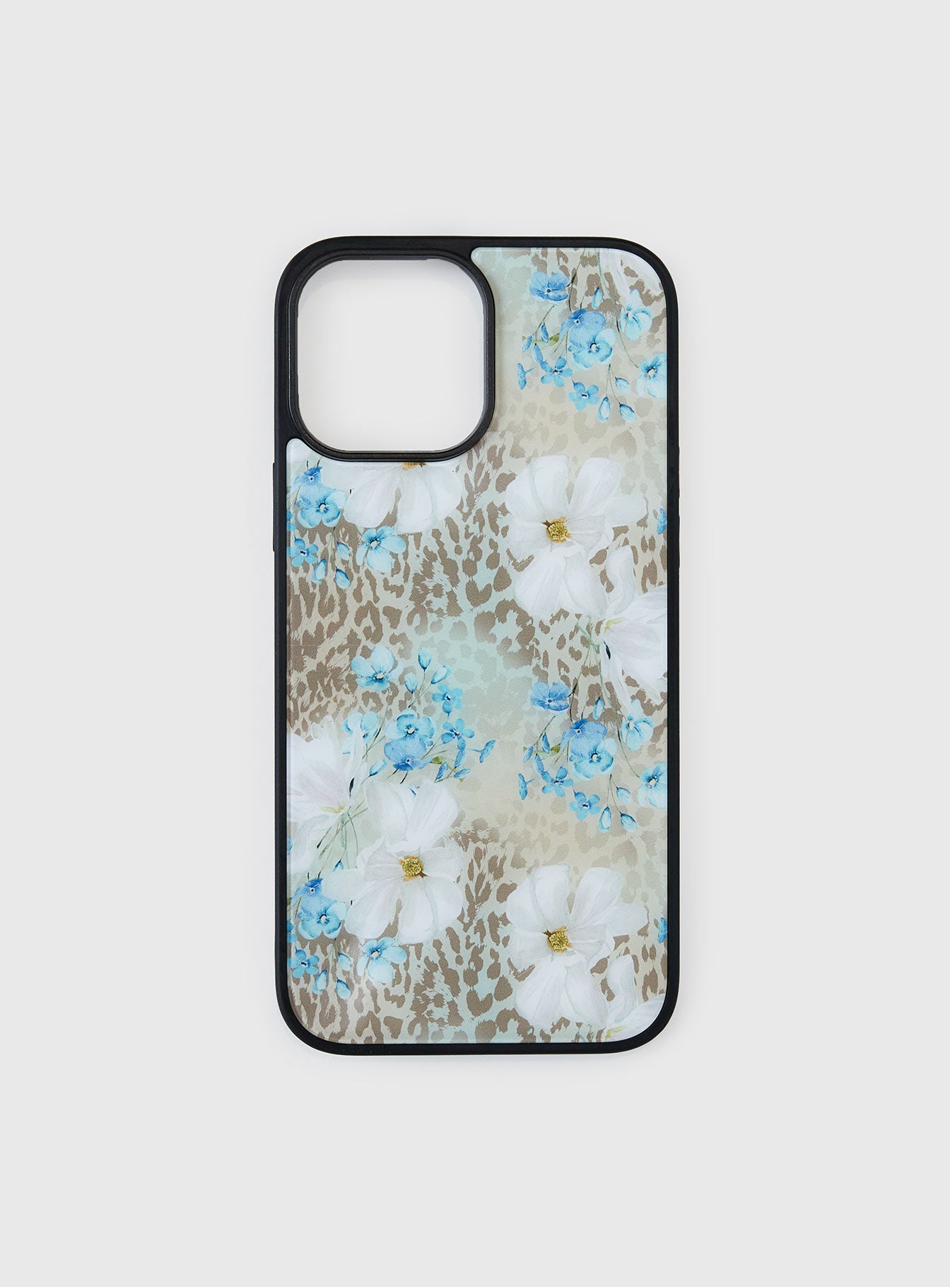 Lizabeth iPhone Case Floral Leopard、mySite、solidvoid