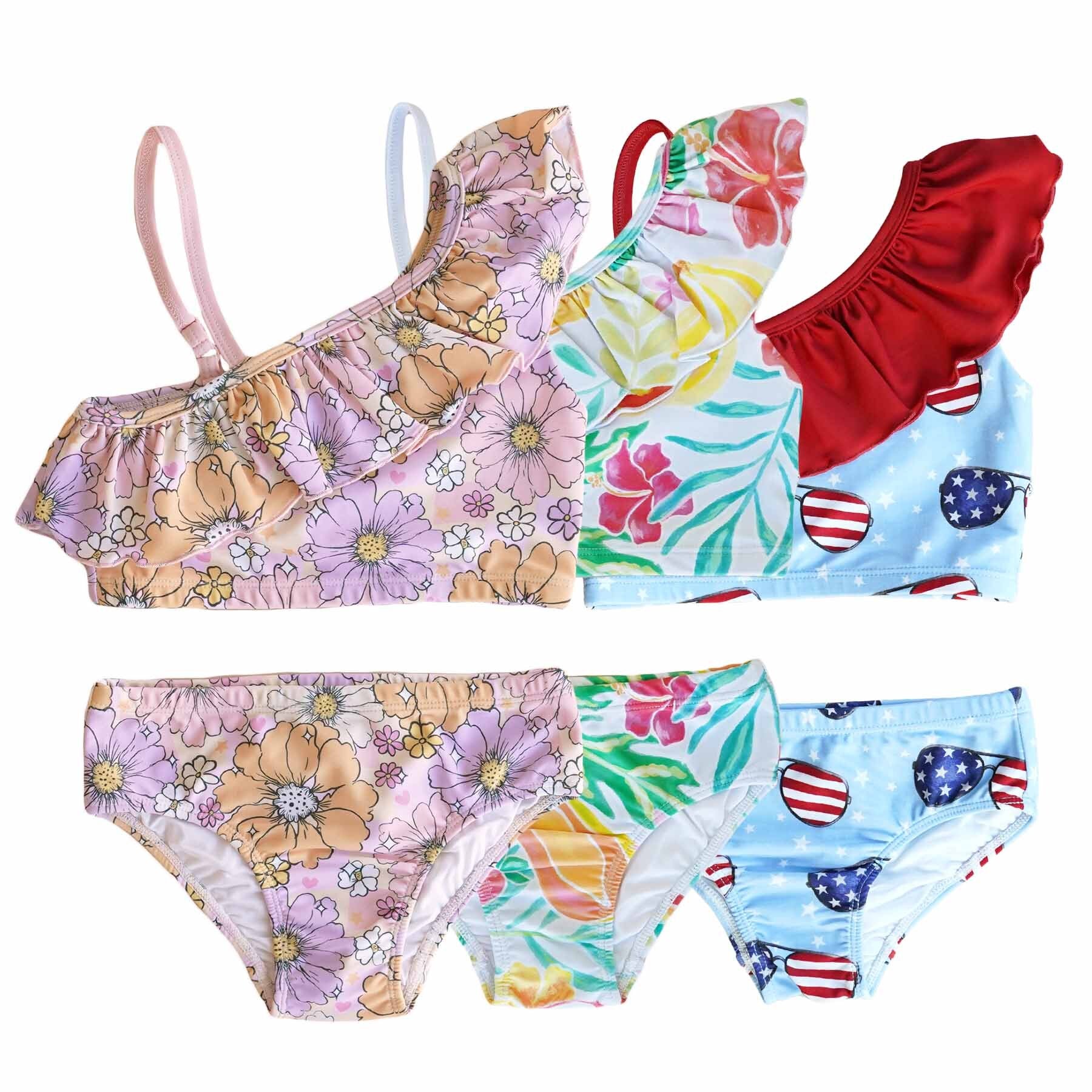 One Shoulder Ruffle Bikini | All Prints、mySite、layawaytickets