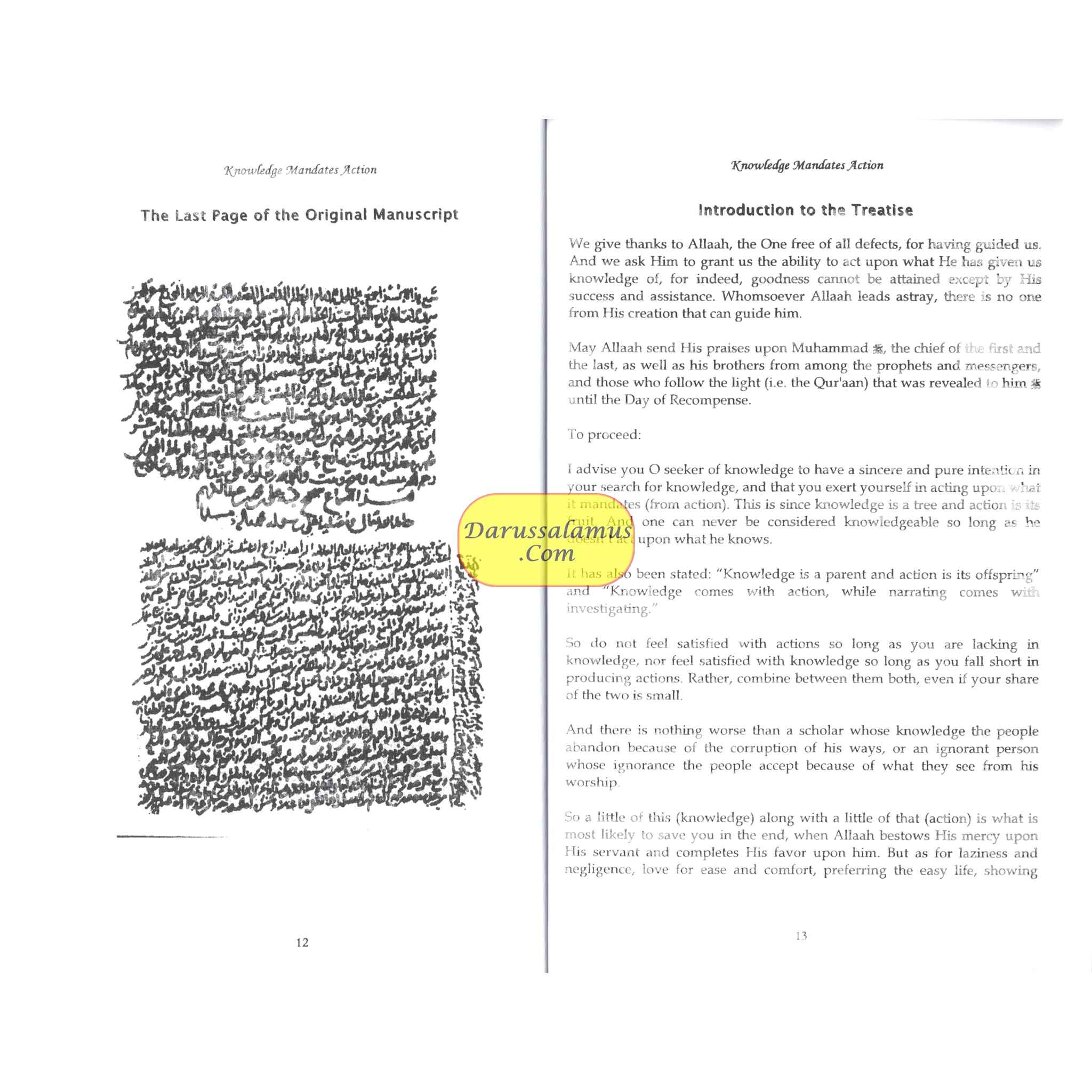 Knowledge Mandates Action By Imaam Al-Khateeb Al-Baghdaadee、mySite、topwebapps