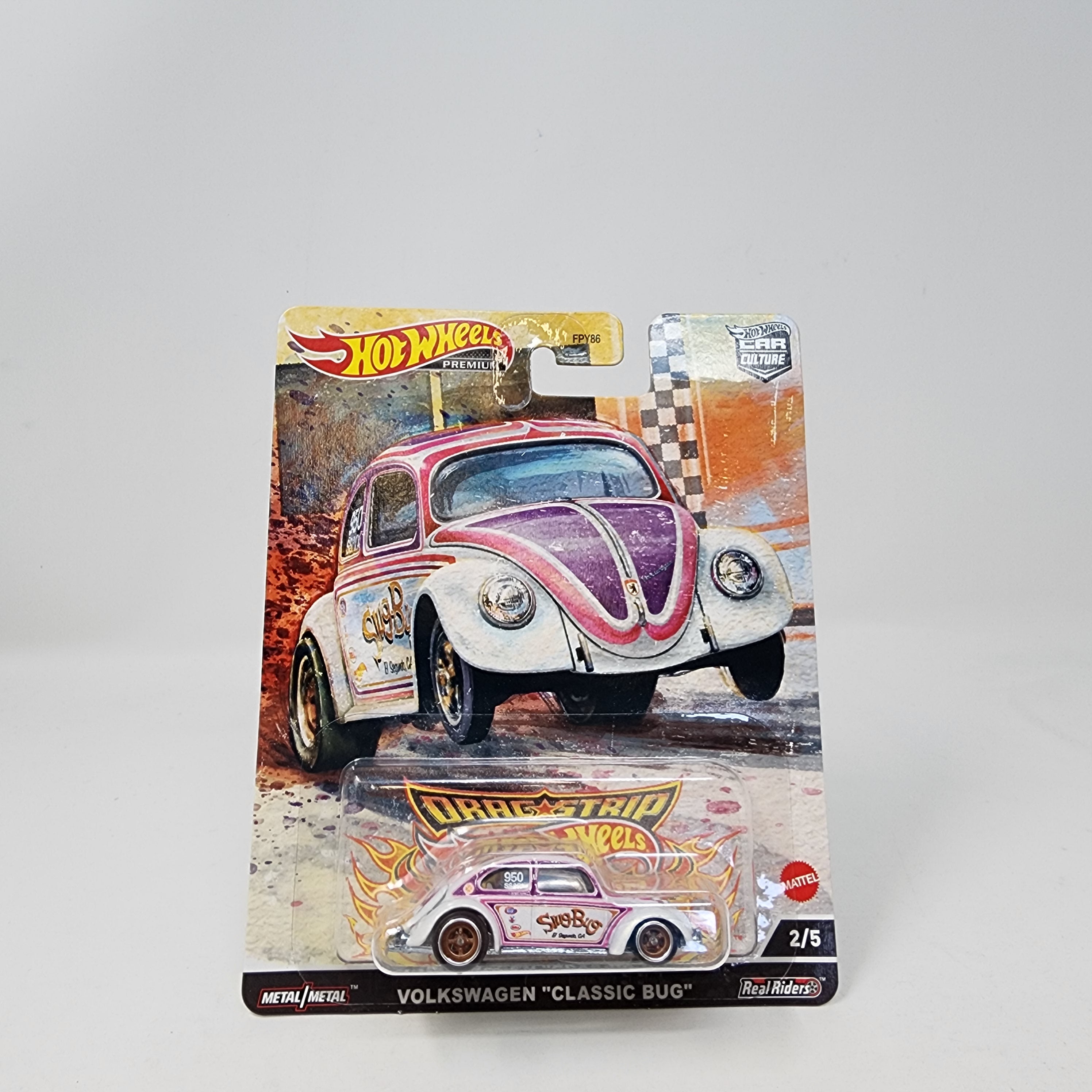 Volkswagen Classic Bug 2/5 * Hot Wheels Drag Strip Demons Car Culture、mySite、hgirdovlk