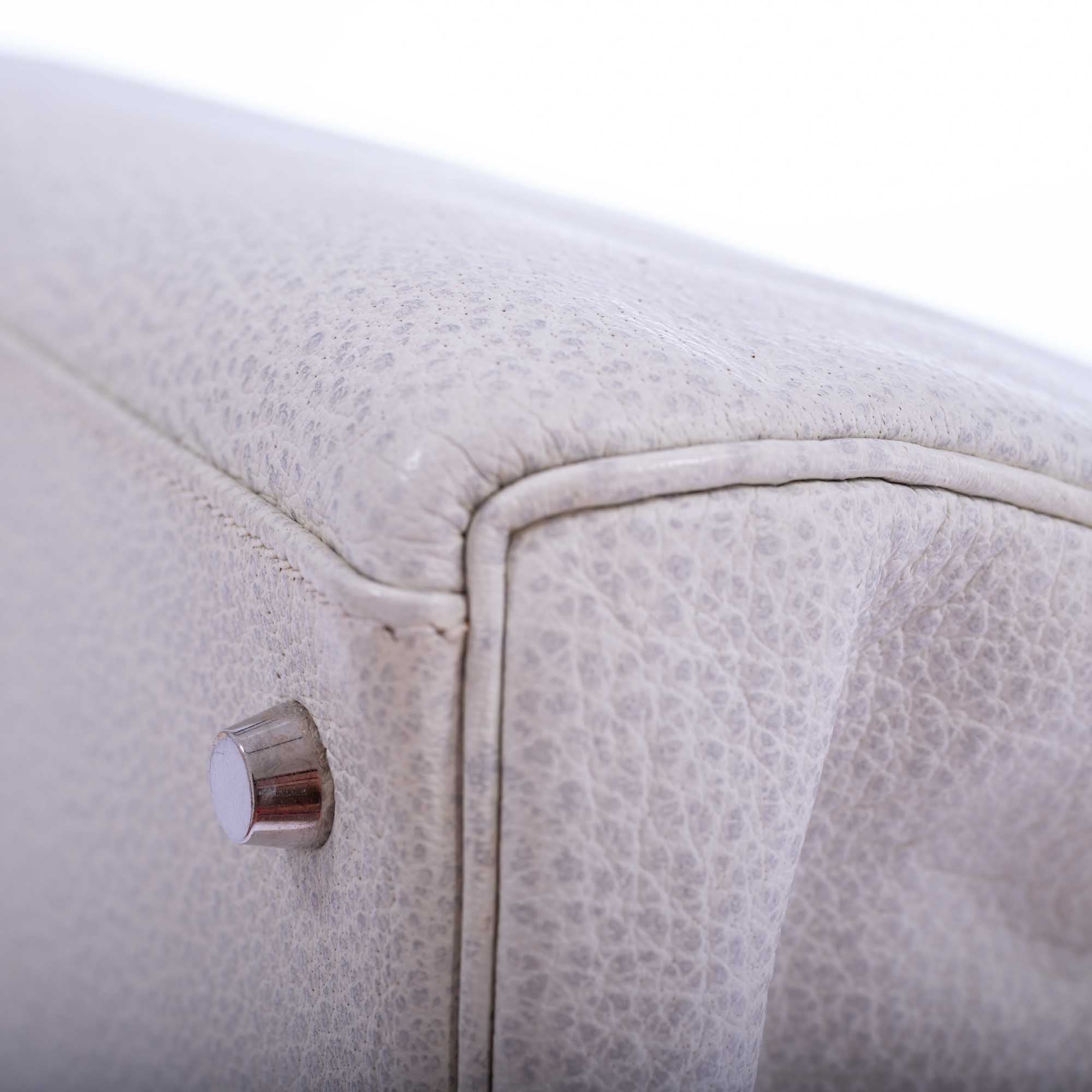 Hermès Kelly 35 Retourne White Dalmatian Buffalo Skipper Palladium Hardware、mySite、garminoutage.com