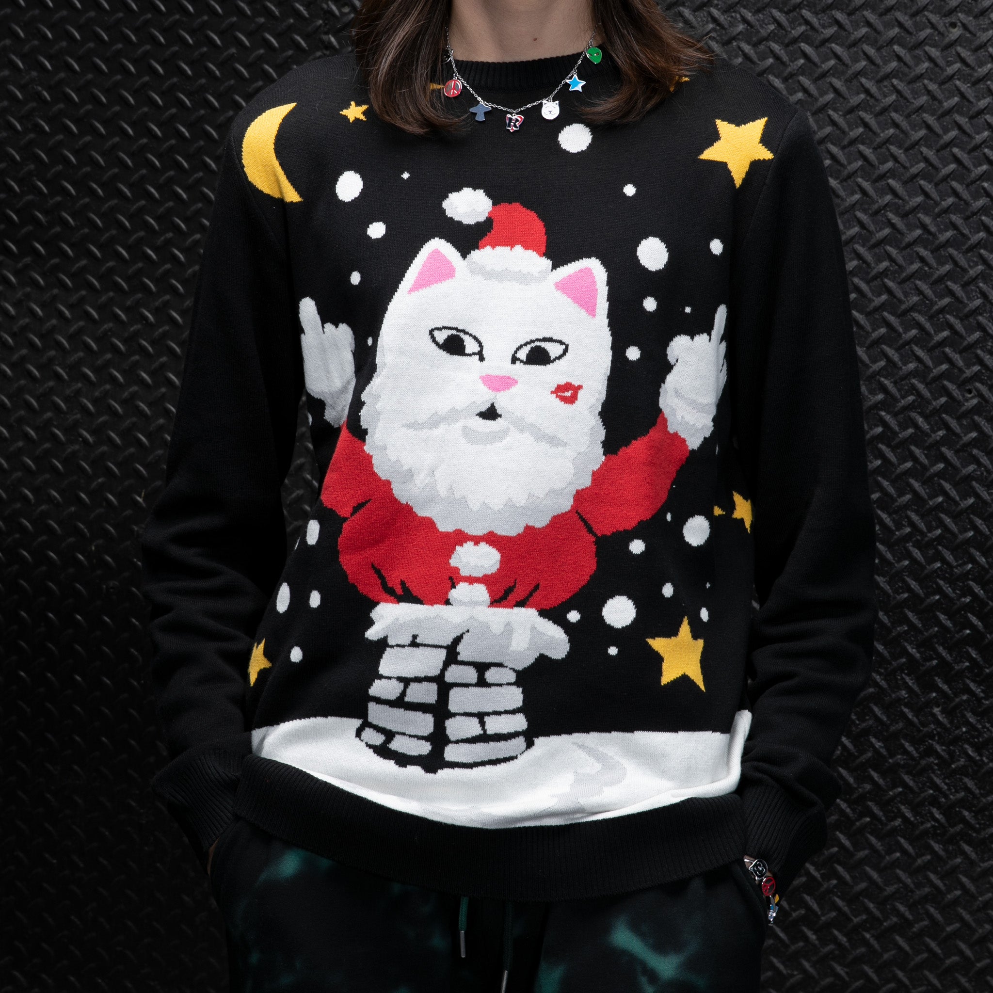  Deck The Halls Knit Sweater (Black)、mySite、merchandisen