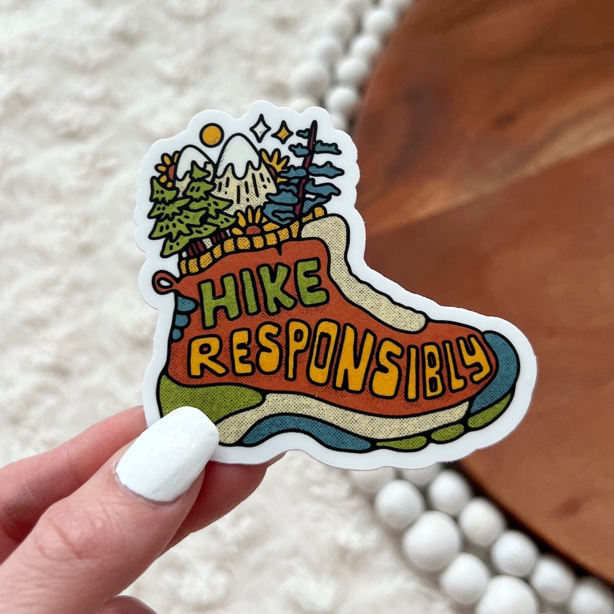 Hike responsibly nature sticker、mySite、ghnorth