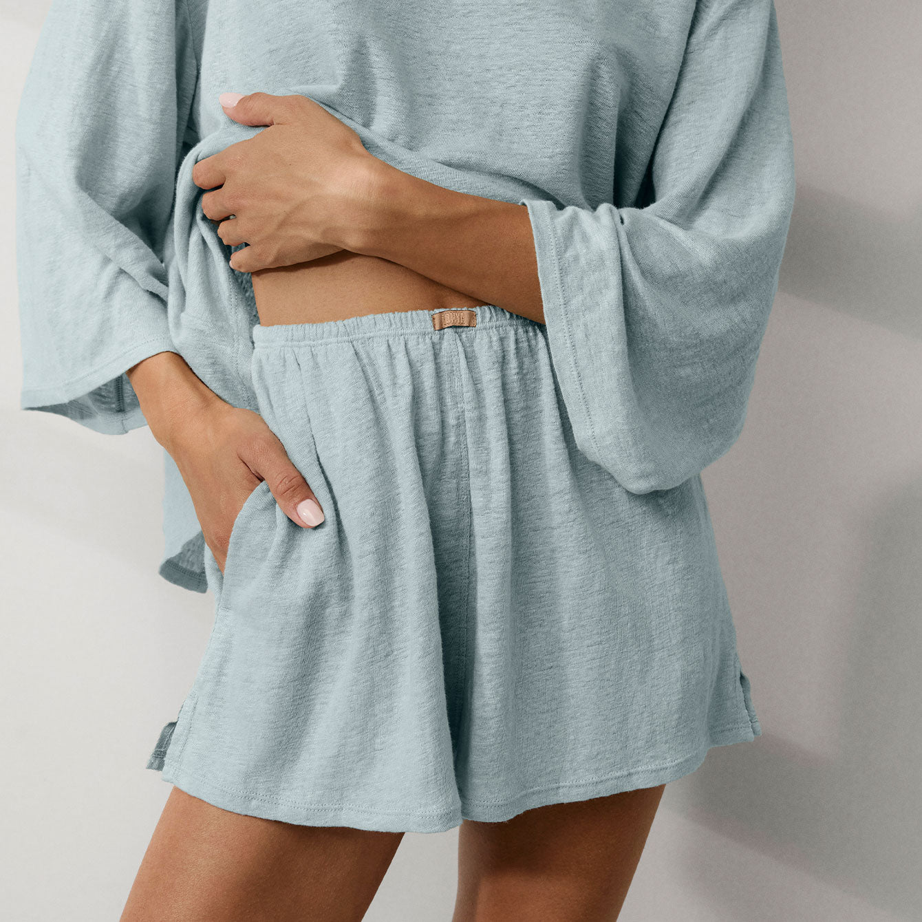 Linen Knit Side Slit Short、mySite、bengalsvssteelers