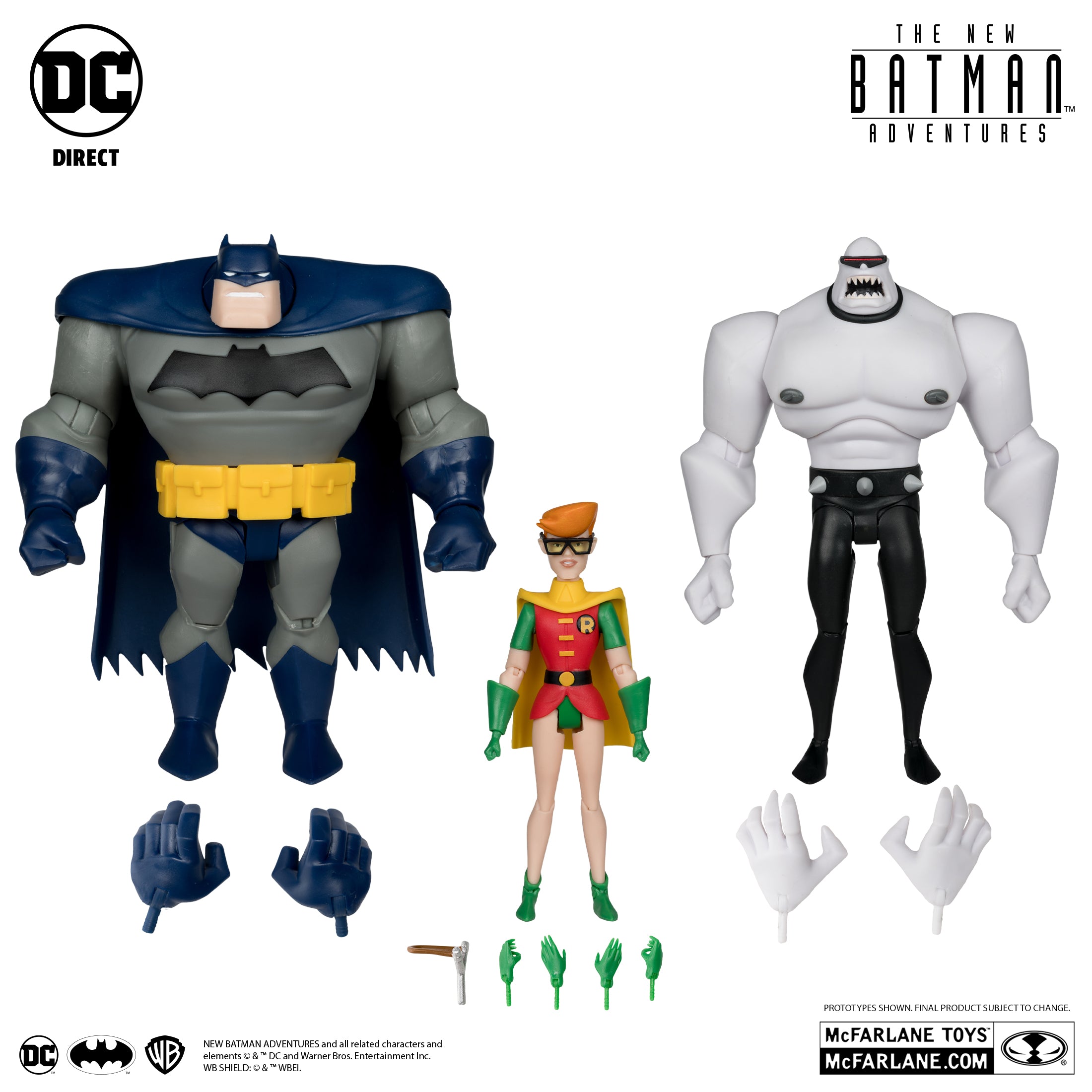 DC Direct New Batman Adventures Batman, Mutant Leader & Robin 3-Pack (Legends of The Dark Knight)、mySite、hgirdovlk