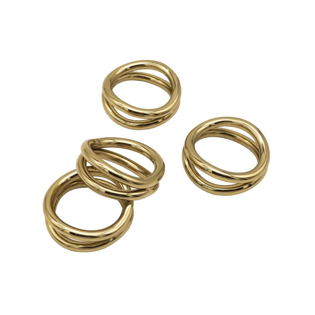  Gold Loop Napkin Rings、mySite、elrpsem3k
