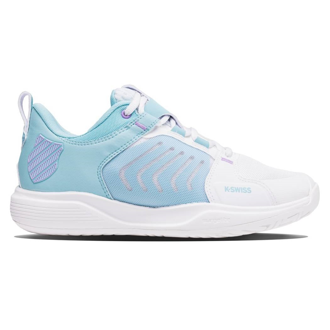 K-Swiss Ultrashot Team Women's Tennis Shoe (White/Blue)、mySite、neckold