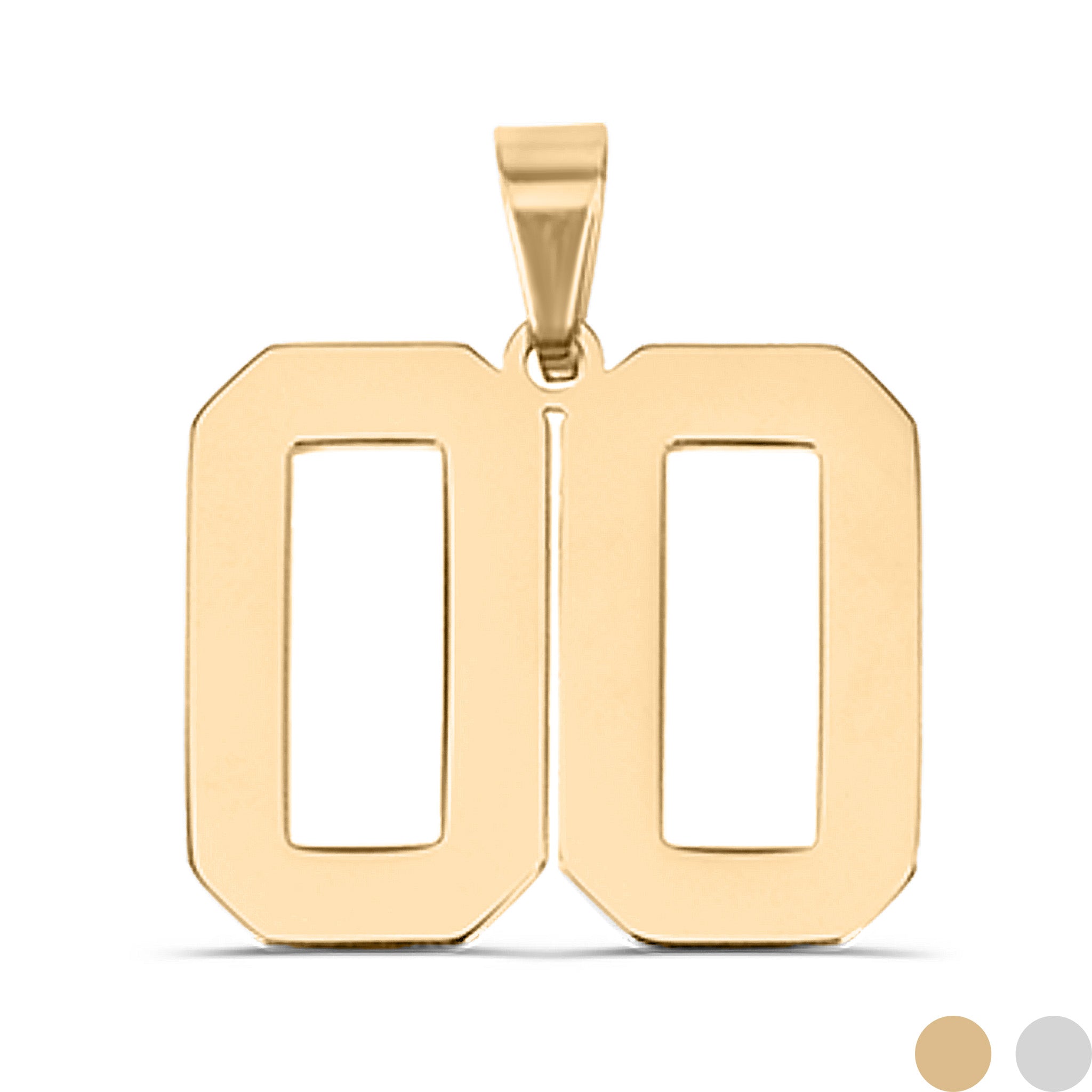 18K Gold PVD Stainless Steel Sport Number Pendant / PDS0002、mySite、dreamappss