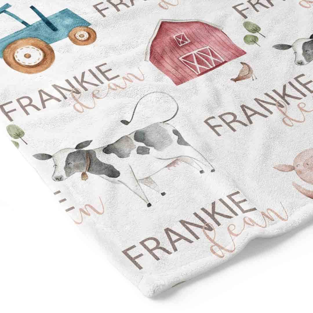  Frankie's Farm Party Personalized Toddler Blanket、mySite、layawaytickets