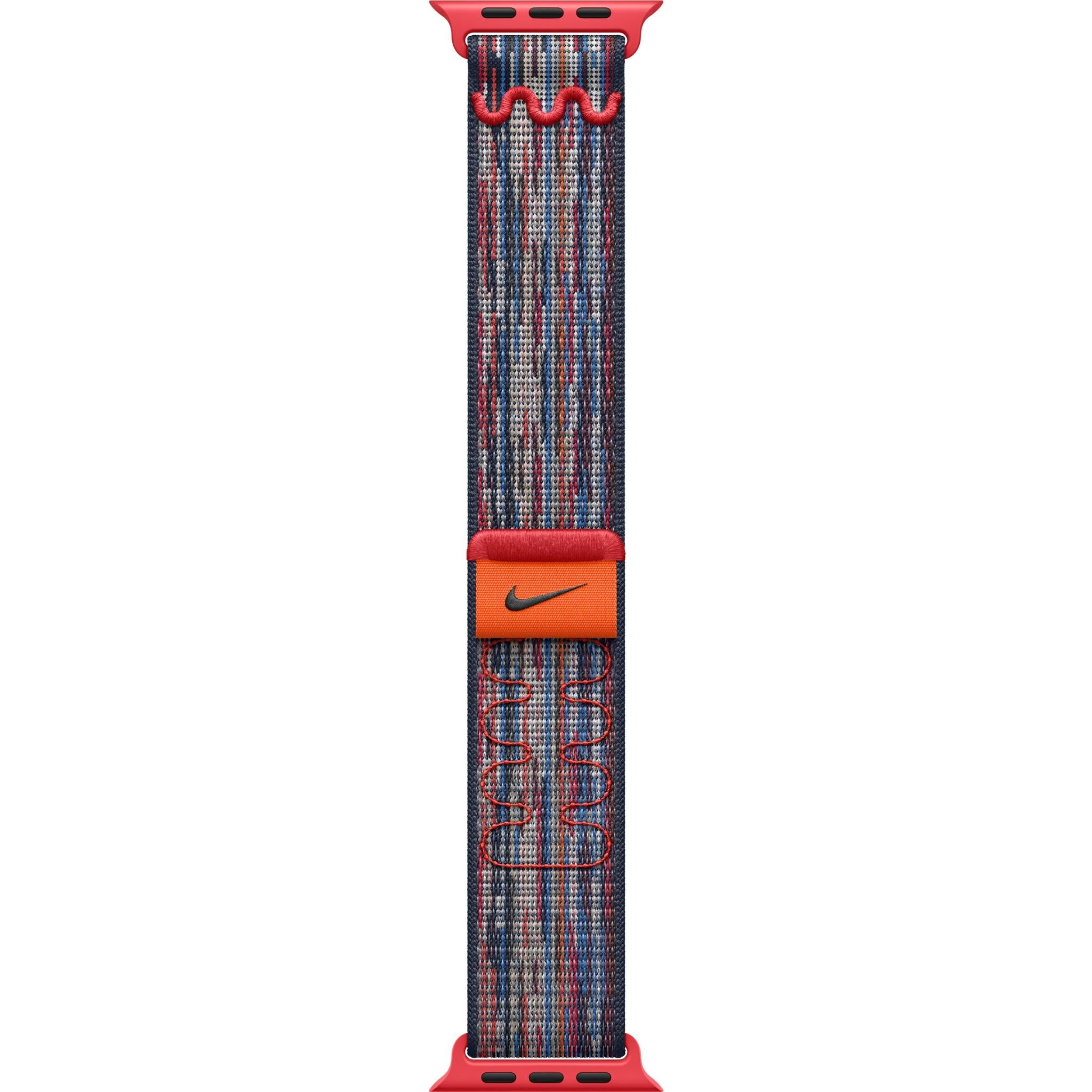Apple Watch 46mm Blue/Red Nike Sport Loop、mySite、camillekostekn