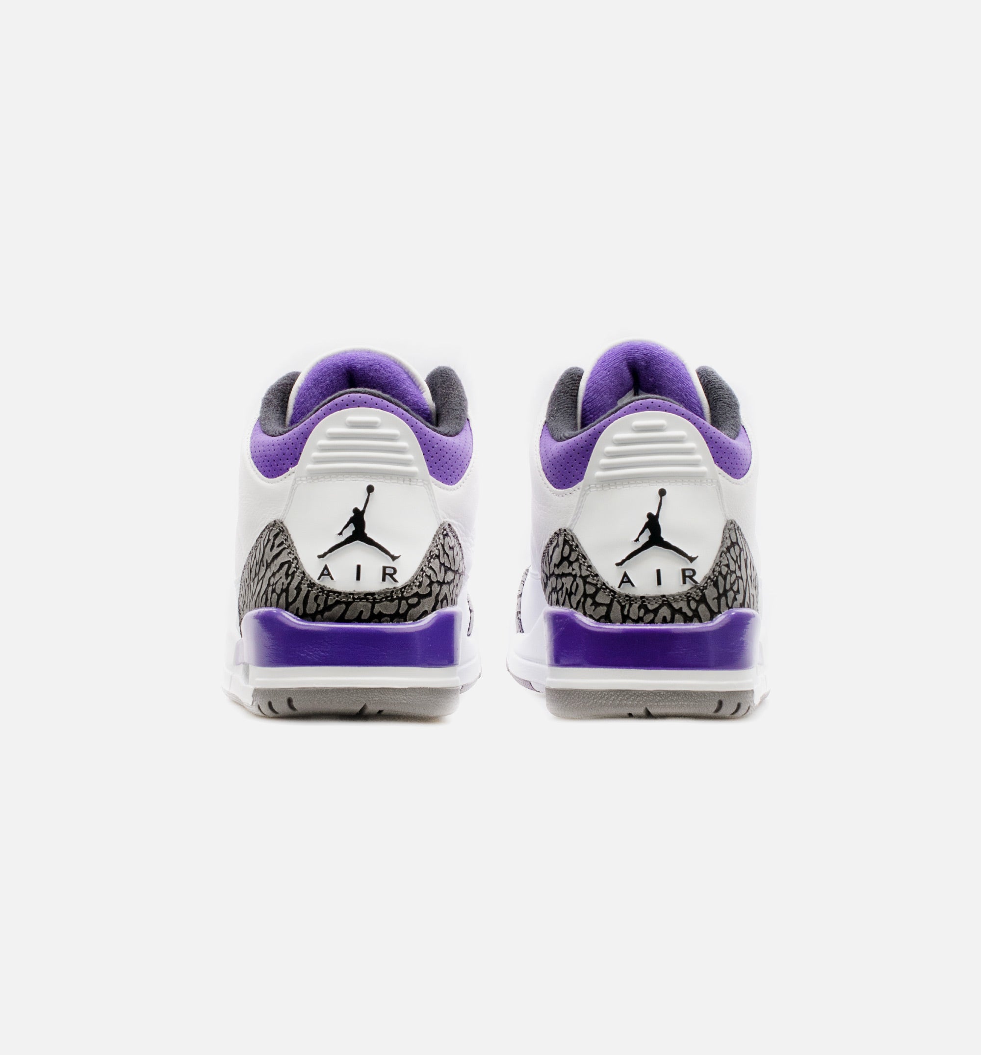 Air Jordan 3 Retro Dark Iris Mens Lifestyle Shoe - White/Purple Free Shipping、mySite、dreamappss