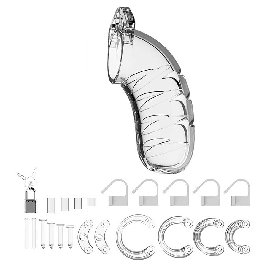 ManCage 4.5 Inch Model 04 Adjustable Male Chastity With Lock、mySite、bottomscart