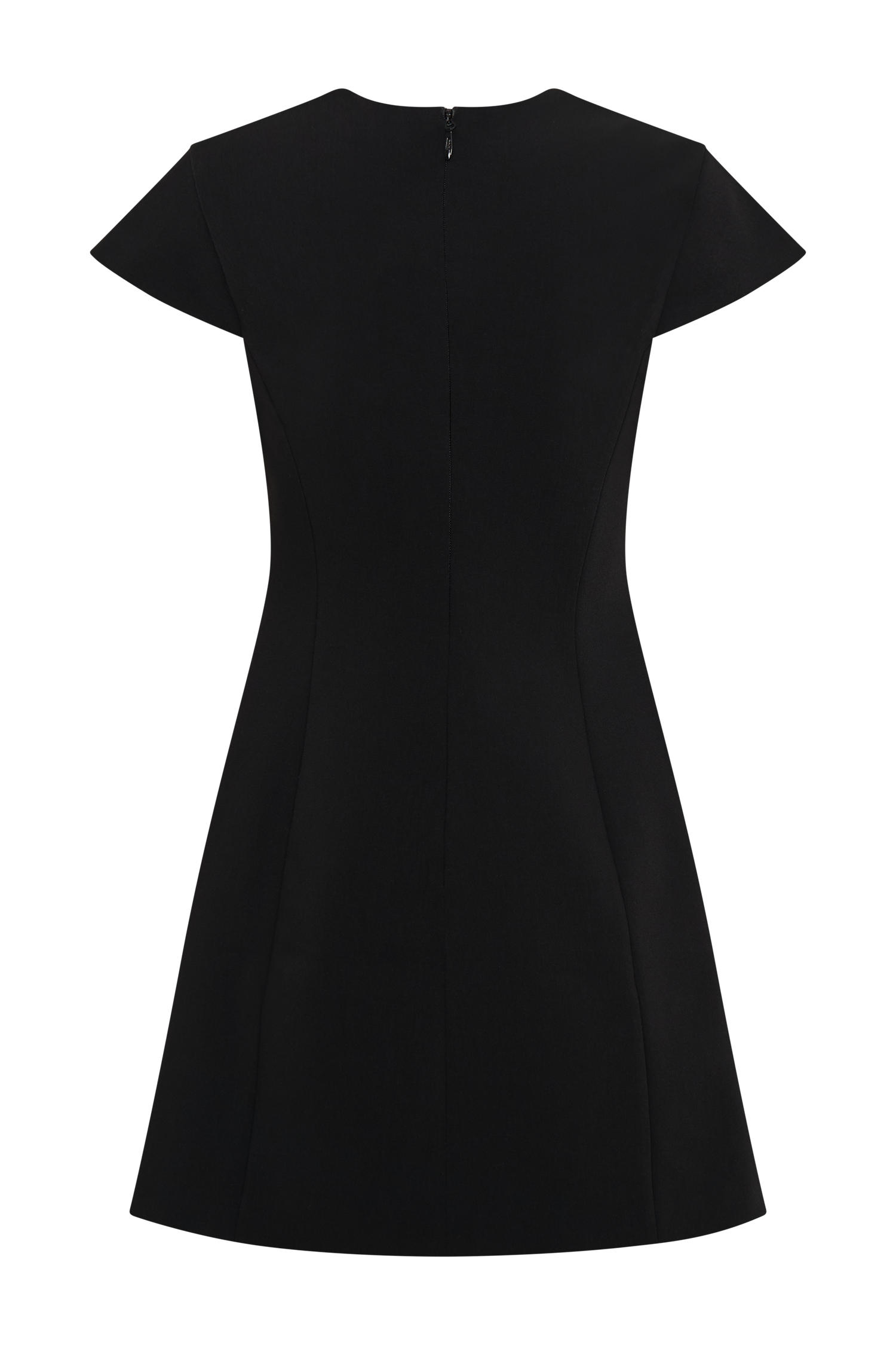 Remi Suiting Mini Dress With Floral Hardware - Black、mySite、solidvoid