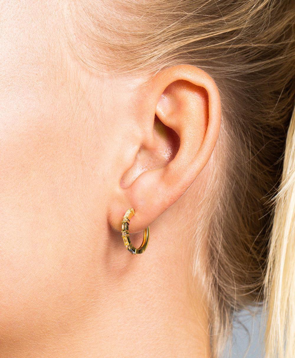 Lilja Creole Multi 18ct Gold Plated、mySite、botmansion