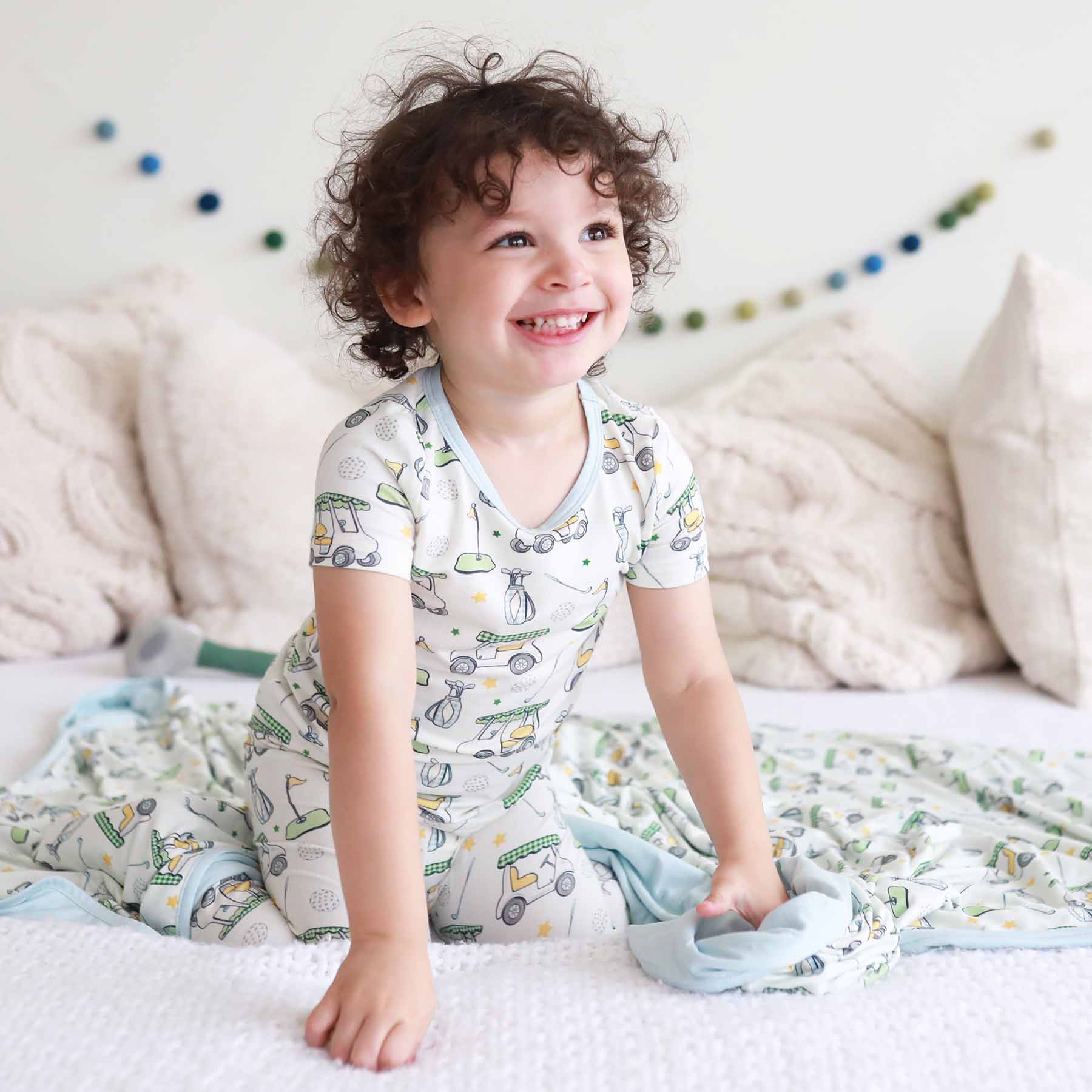  Country Club Cuties Two Piece Pajama Set | Blue、mySite、layawaytickets