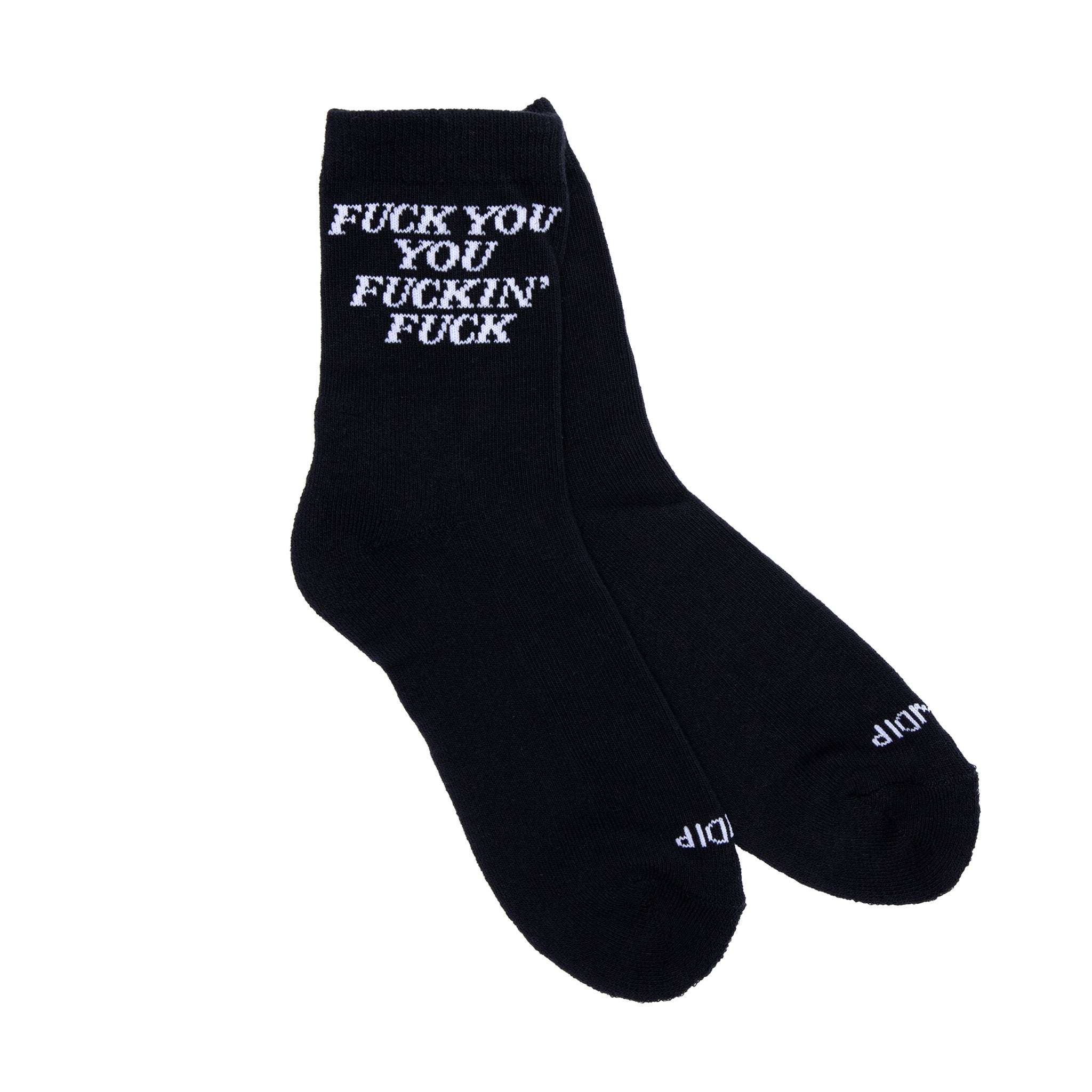  Fucking Fuck Mid Socks (Black)、mySite、merchandisen
