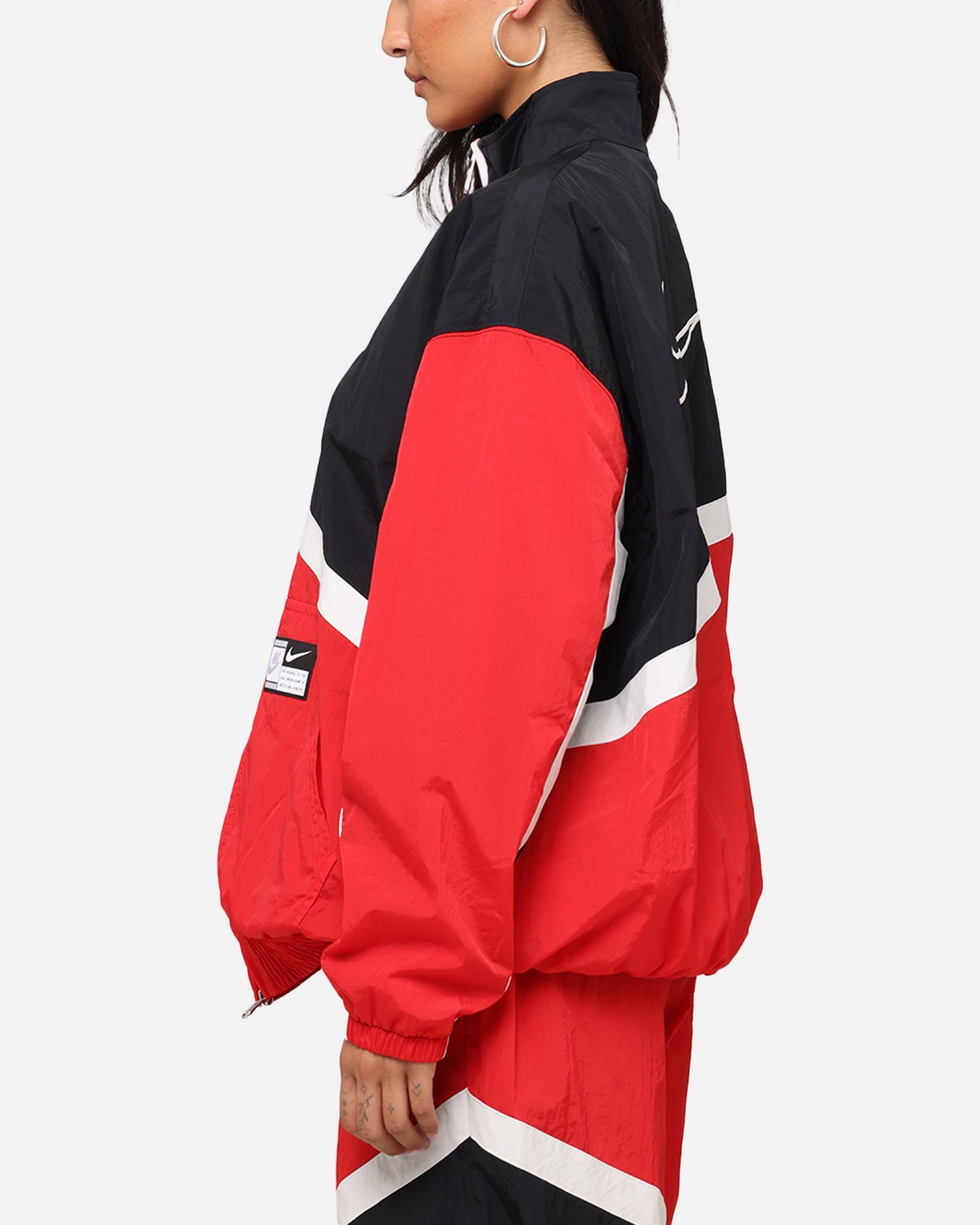 Nike Women's Oversized Street Woven Jacket University Red/Black/Sail、mySite、zt4zffjzw