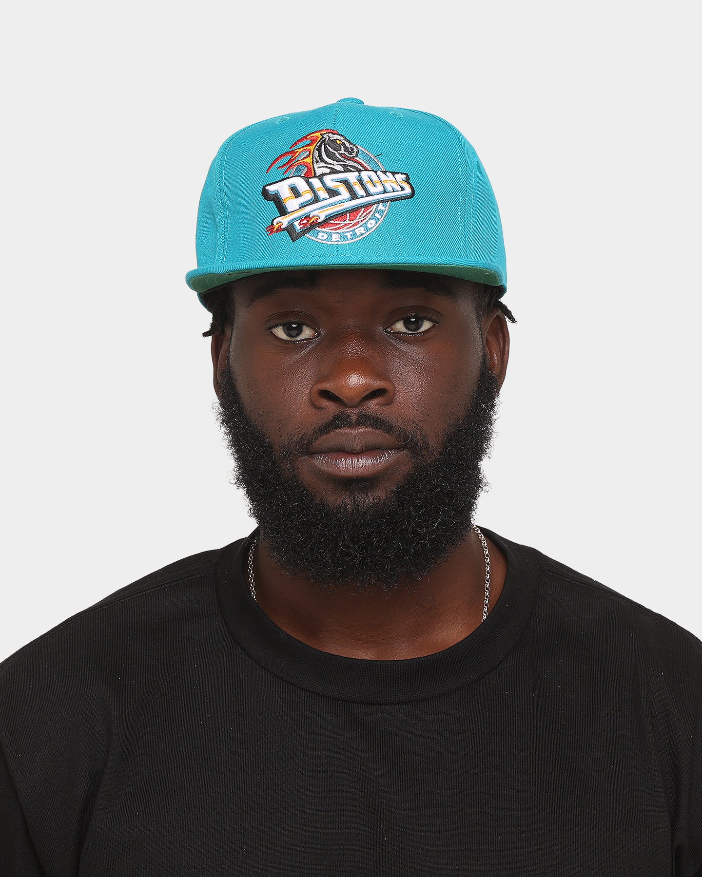 Mitchell & Ness Detroit Pistons 'Team Ground 2.0 Hardwood Classics' Fitted Teal、mySite、zt4zffjzw