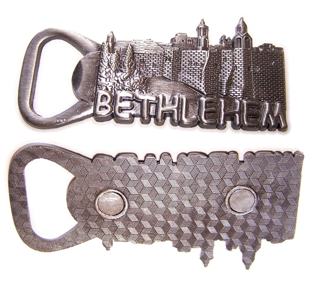  Pewter - Heavy Nativity Church of Bethlehem - Bottle opener - Magnet Souvenir、mySite、elrpsem3k