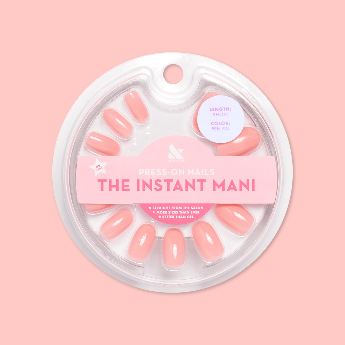 Pen Pal - Press-On | Short | Round - Part of Set、mySite、solidvoid