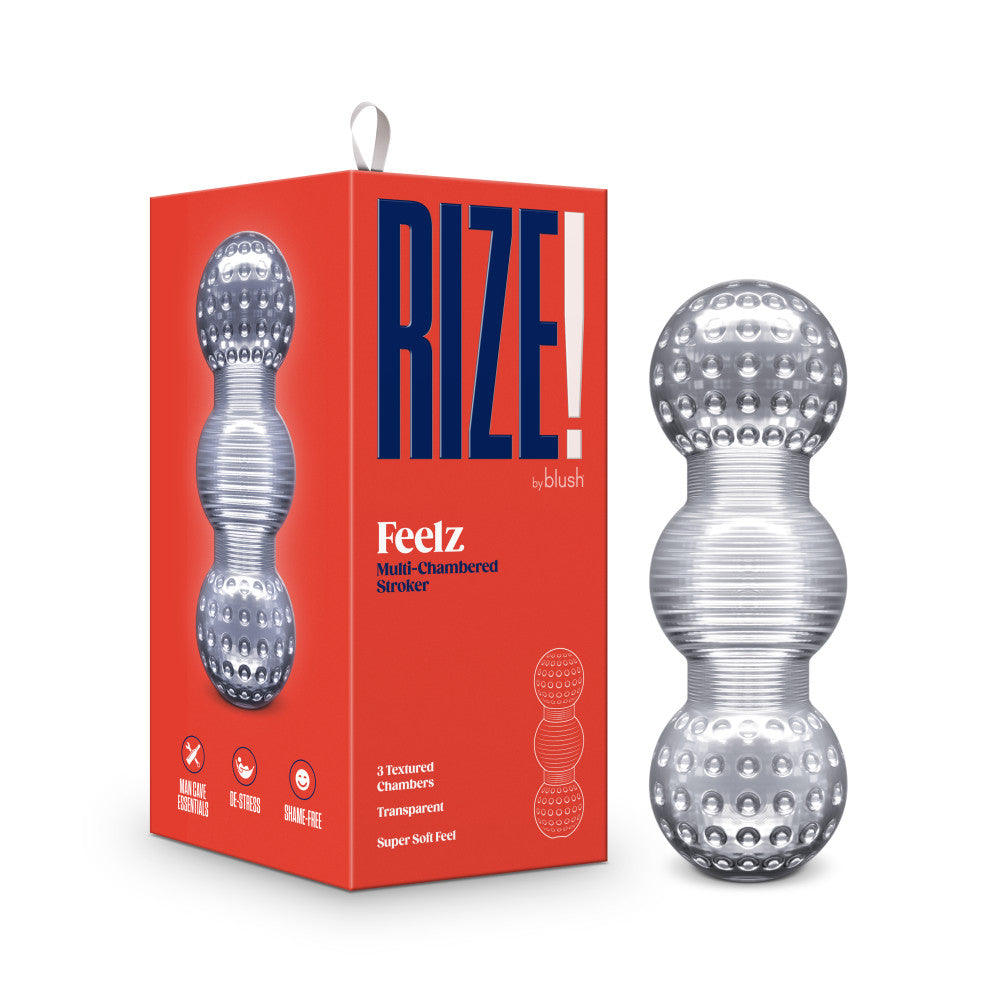 Rize! By Blush® | Feelz Multi-Textured Chamber Clear Stroker、mySite、bottomscart