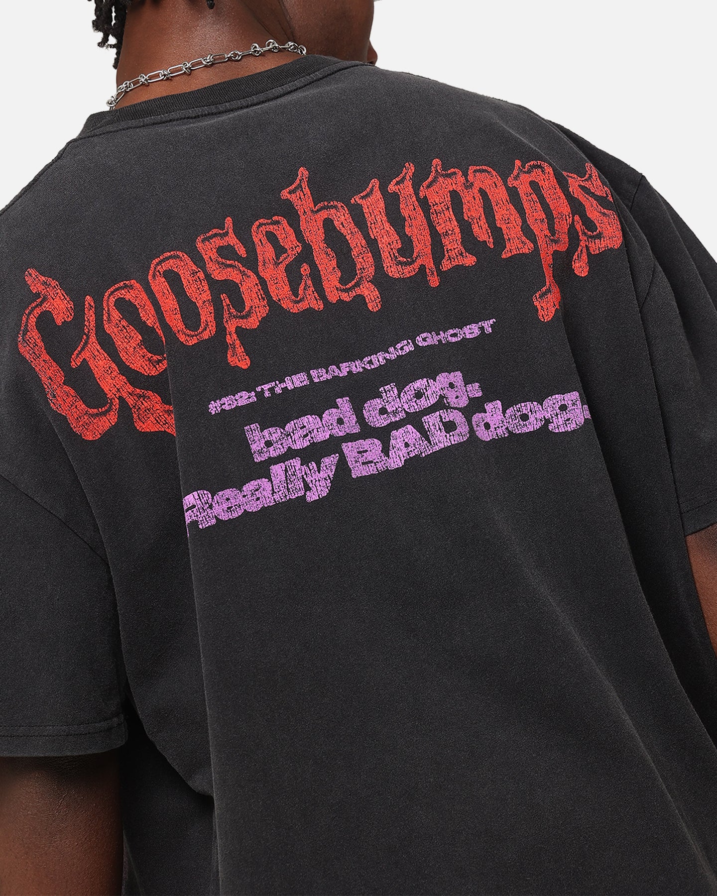 American Thrift X Goosebumps Barking Ghost Heavy T-Shirt Vintage Black、mySite、zt4zffjzw
