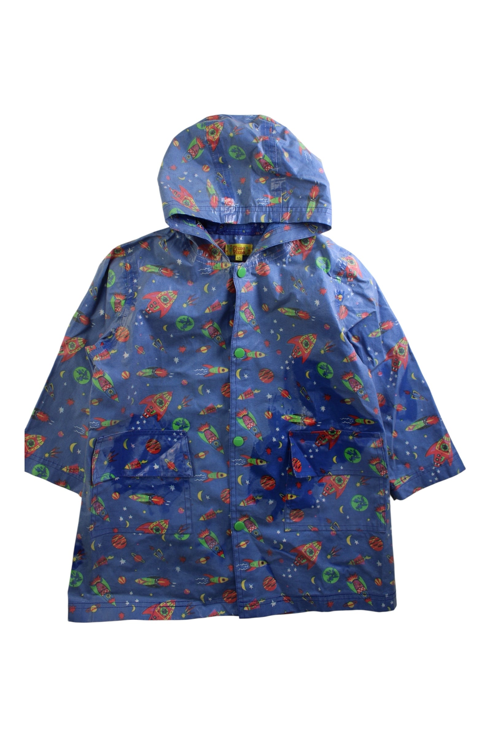 Pluie Pluie Space Theme Rain Jacket Size 4-5T、mySite、g9winljtr