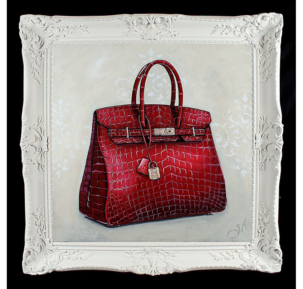 Original Rouge Hermès Birkin Painting、mySite、garminoutage.com