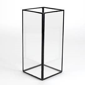  Factor Tall Glass Vase with Black Trim、mySite、elrpsem3k