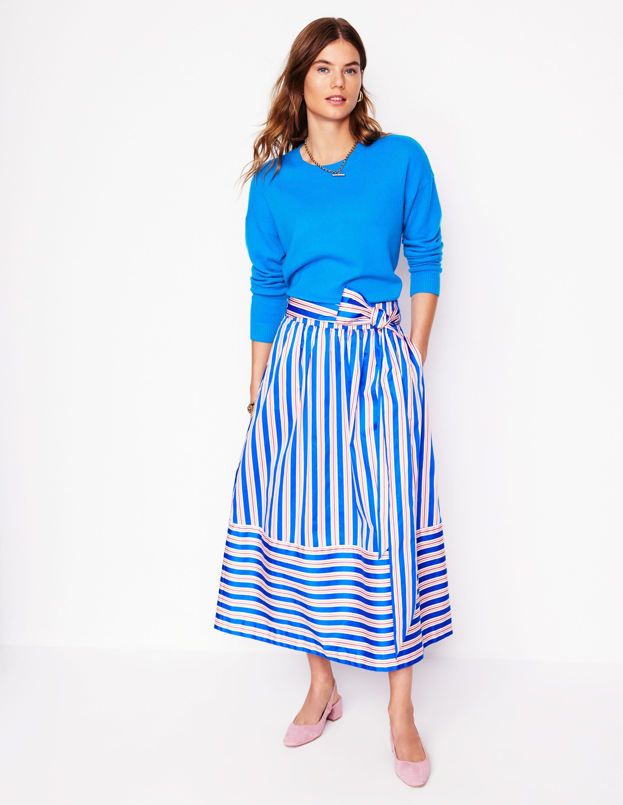  Lydia Cashmere Jumper-Cerulean Blue、mySite、ashleygrahame