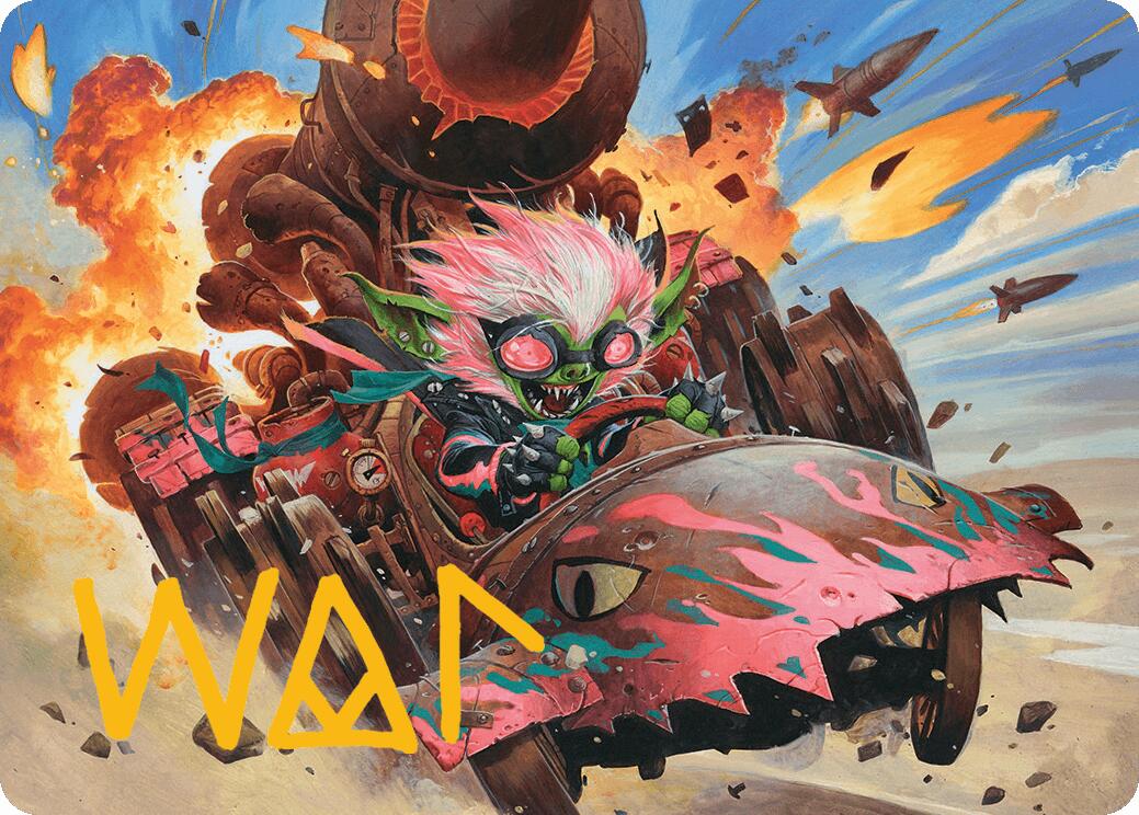 Redshift, Rocketeer Chief Art Card (Gold-Stamped Signature) Aetherdrift Art Series、mySite、waistdrama