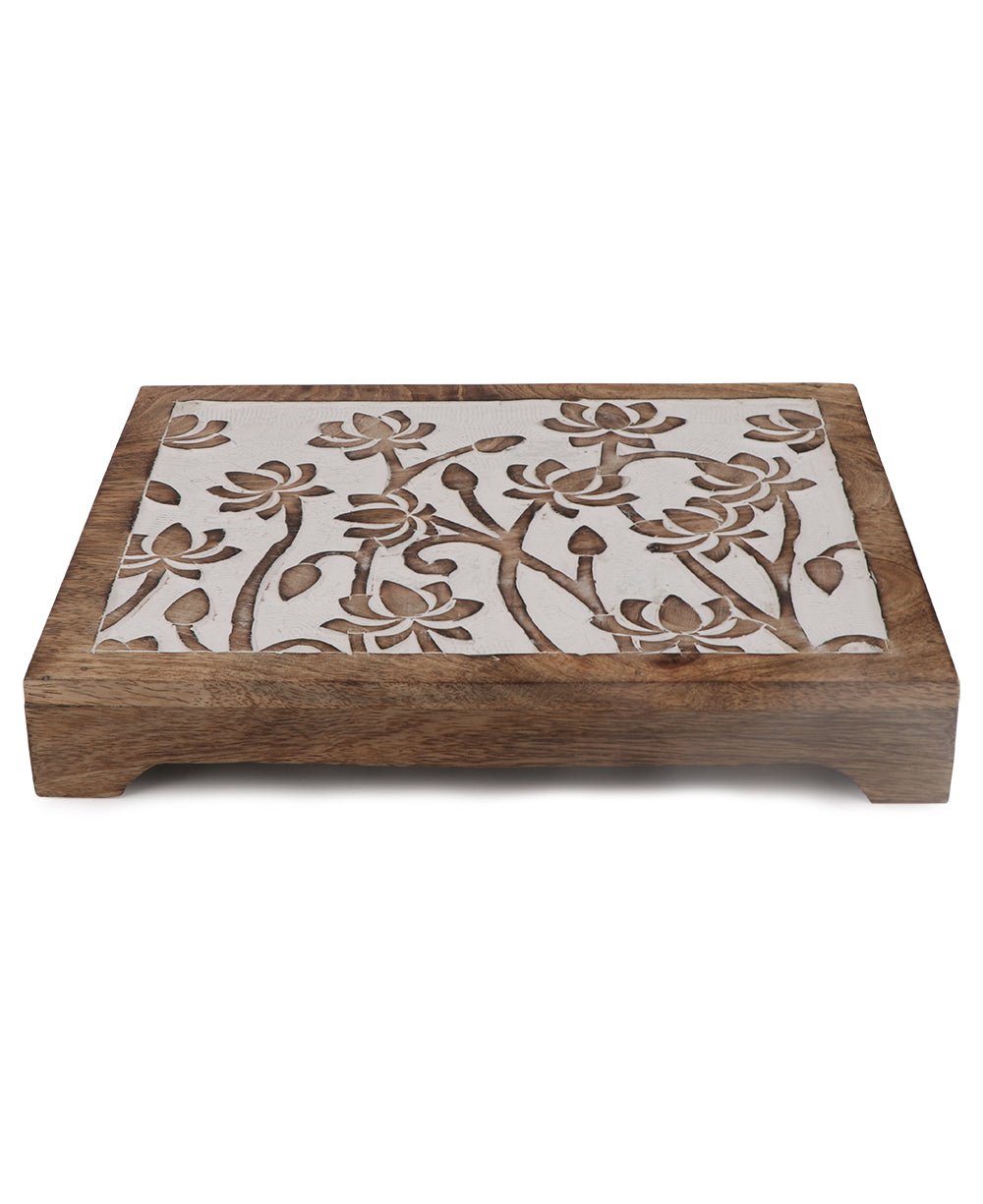 Fairtrade Sustainable Wood Lotus Risers And Statue Stands、mySite、topwebapps