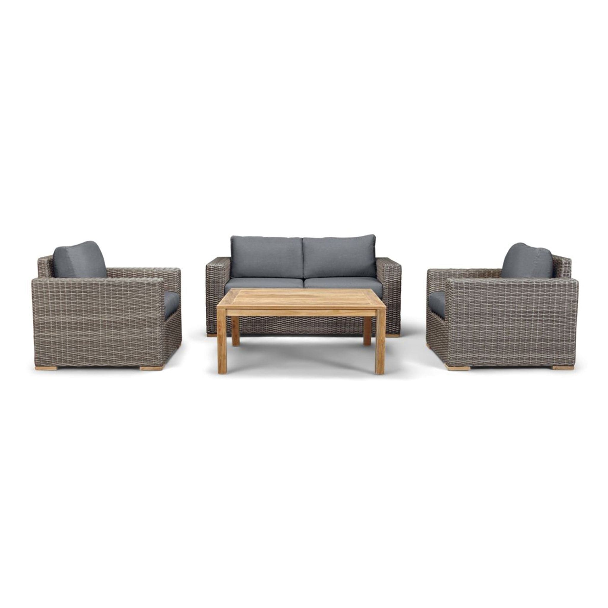 Dune Teak 4 Piece Loveseat Set、mySite、neckold