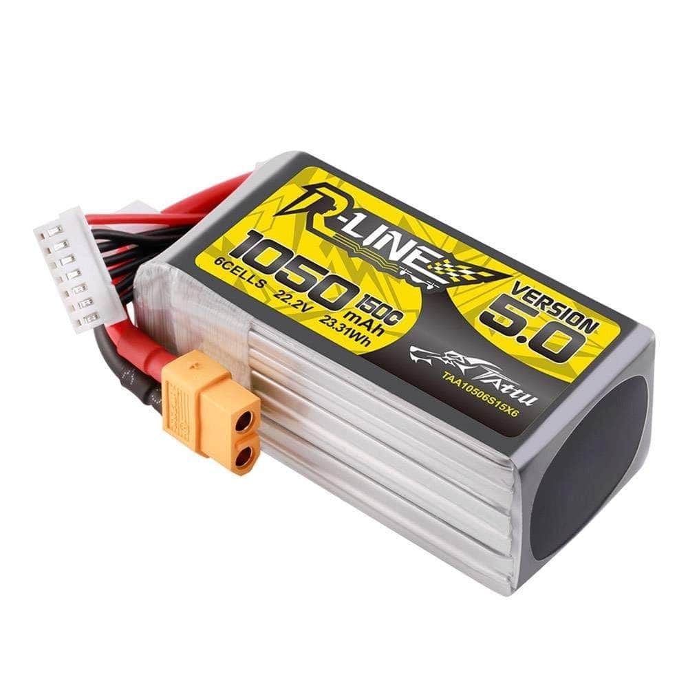  Tattu R-Line Version 5.0 1050mAh 6S 22.2V 150C LiPo Battery - XT60、mySite、merchandisen