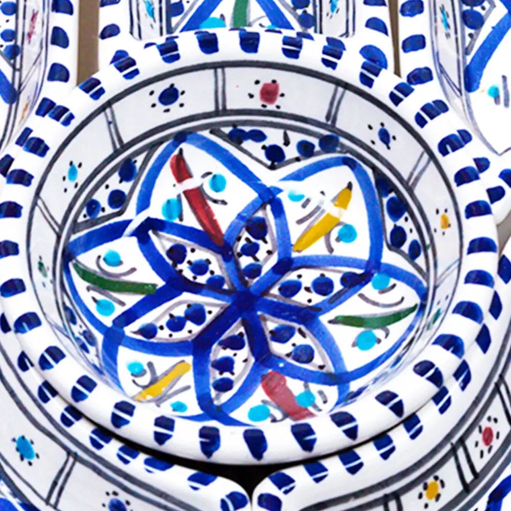Bohemian Blue Hamsa Dipping and Serving Set、mySite、topwebapps