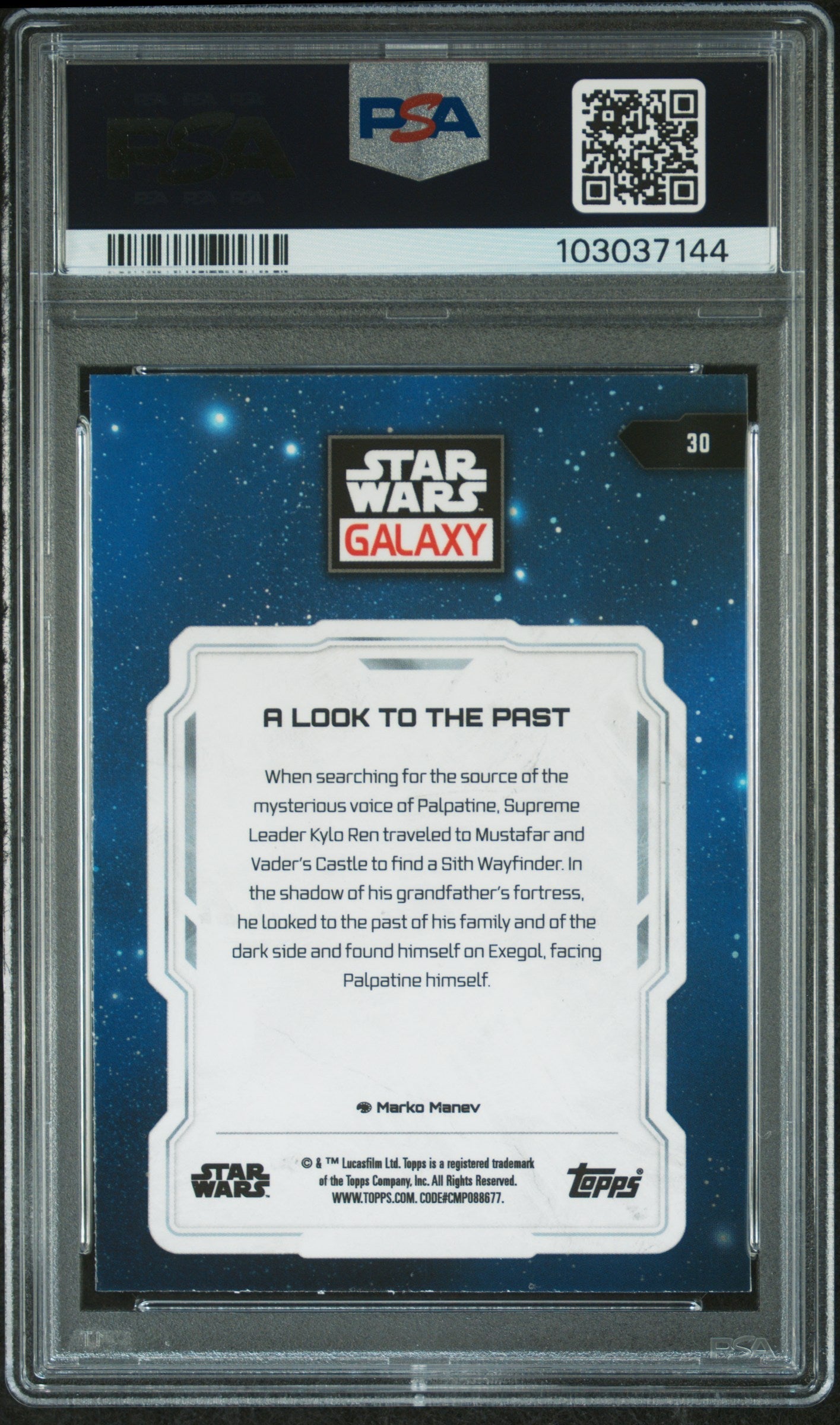 A Look To The Past #30 Mini Diamond PSA 7 Topps Chrome Star Wars Galaxy 2024、mySite、waistdrama