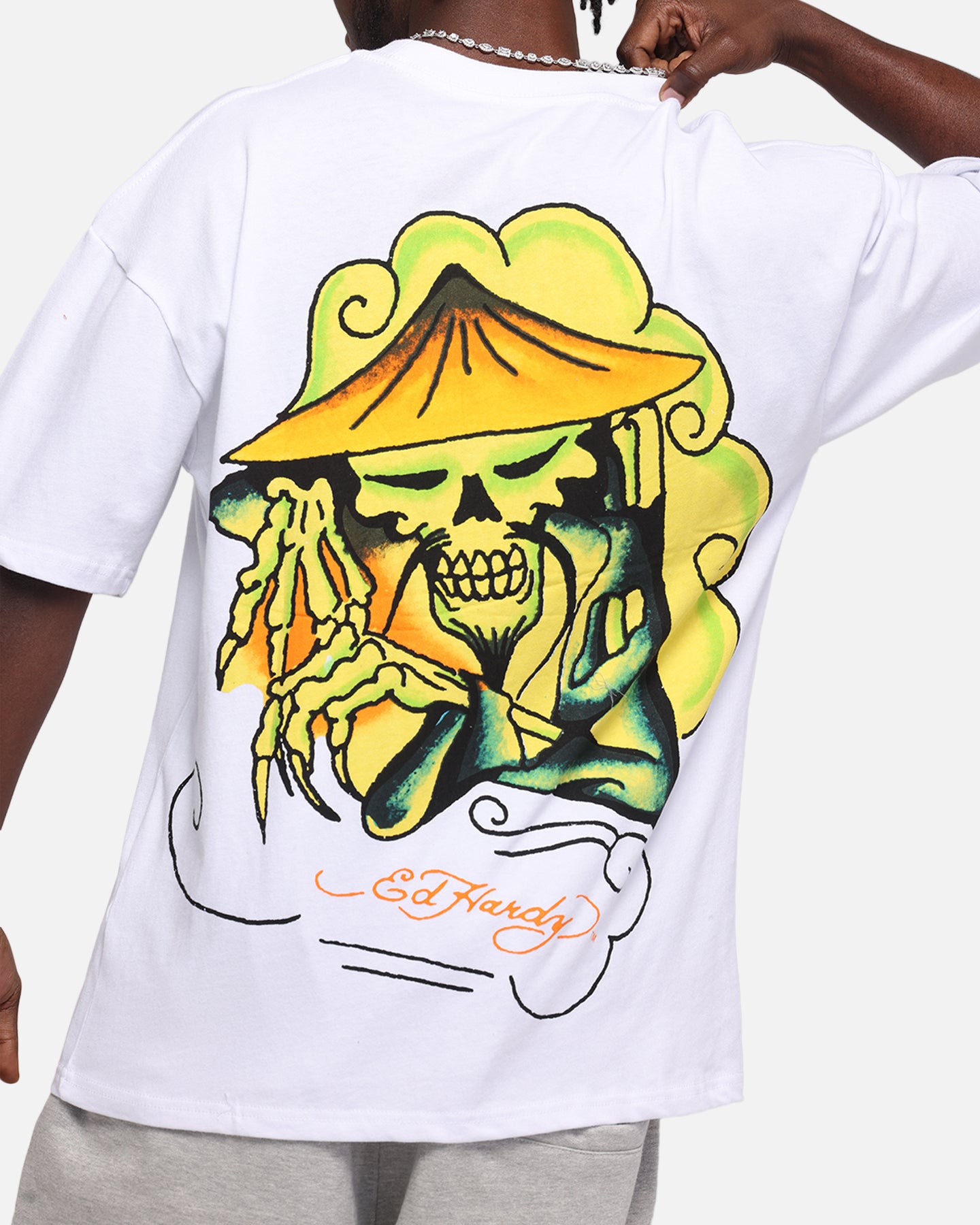 Ed Hardy Skull Sovereign T-Shirt White、mySite、zt4zffjzw