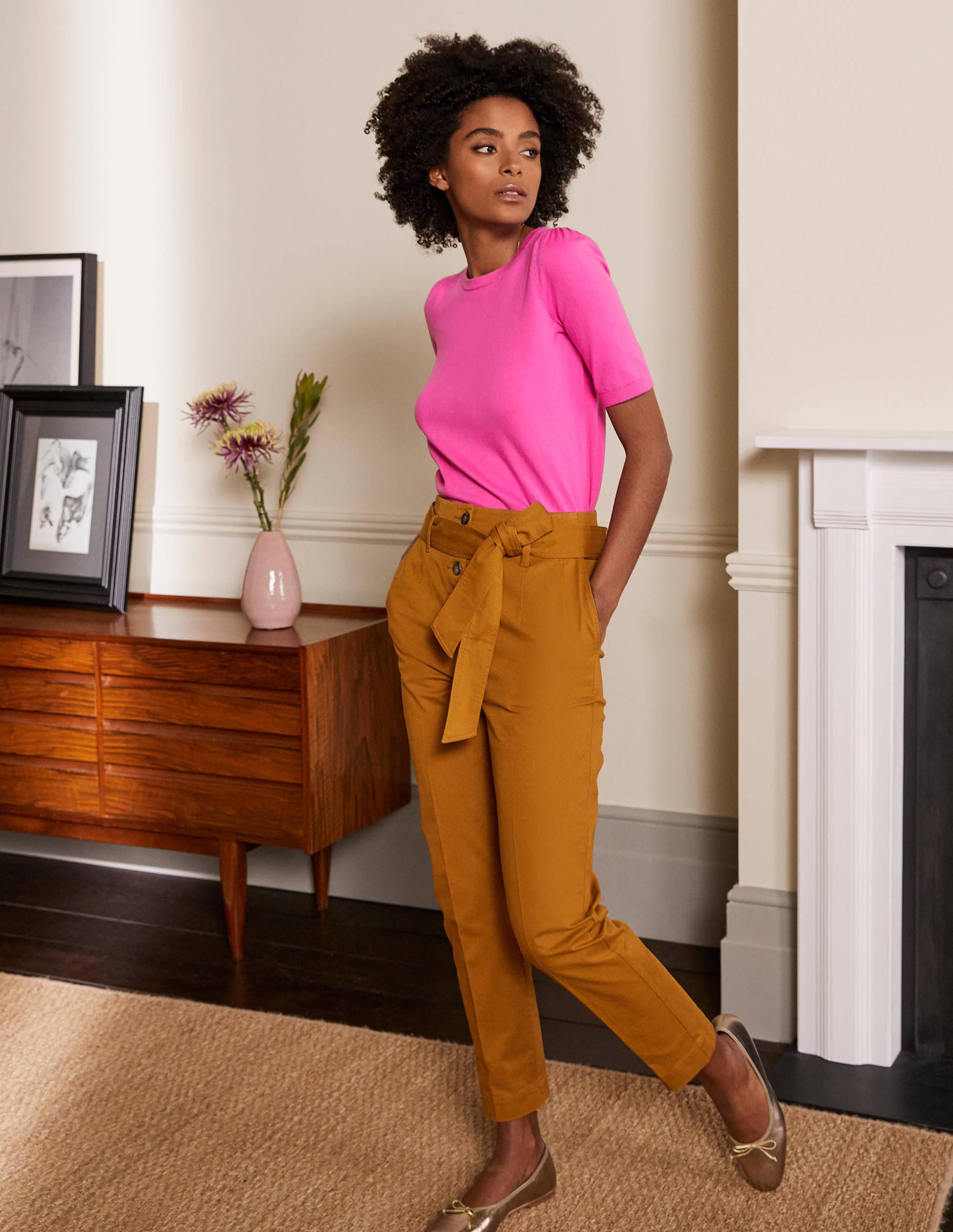  Cotton Crew Knitted Top-Candy Pink、mySite、ashleygrahame