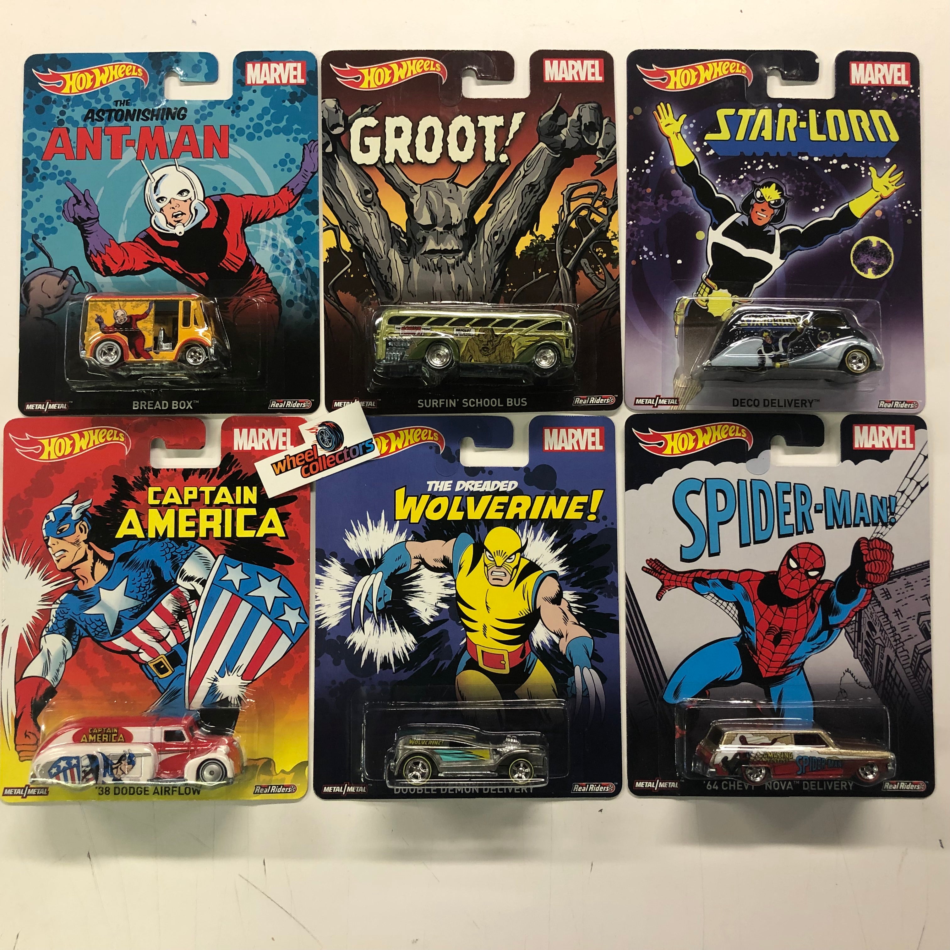 6 Car Set * 2014 Hot Wheels Pop Culture MARVEL Series、mySite、hgirdovlk