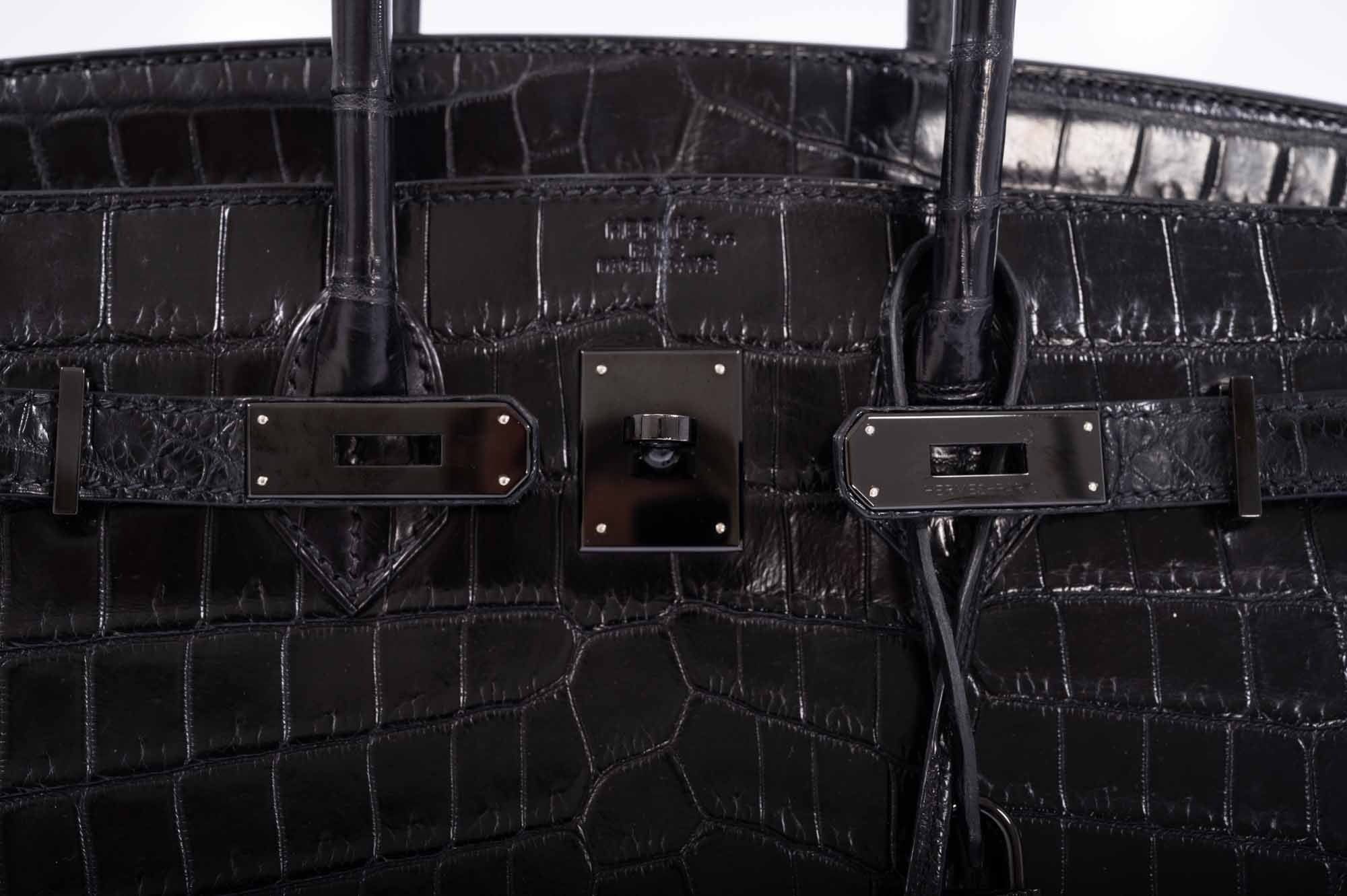 Hermès Birkin 35 SO BLACK Matte Niloticus Crocodile PVD Black Hardware、mySite、garminoutage.com