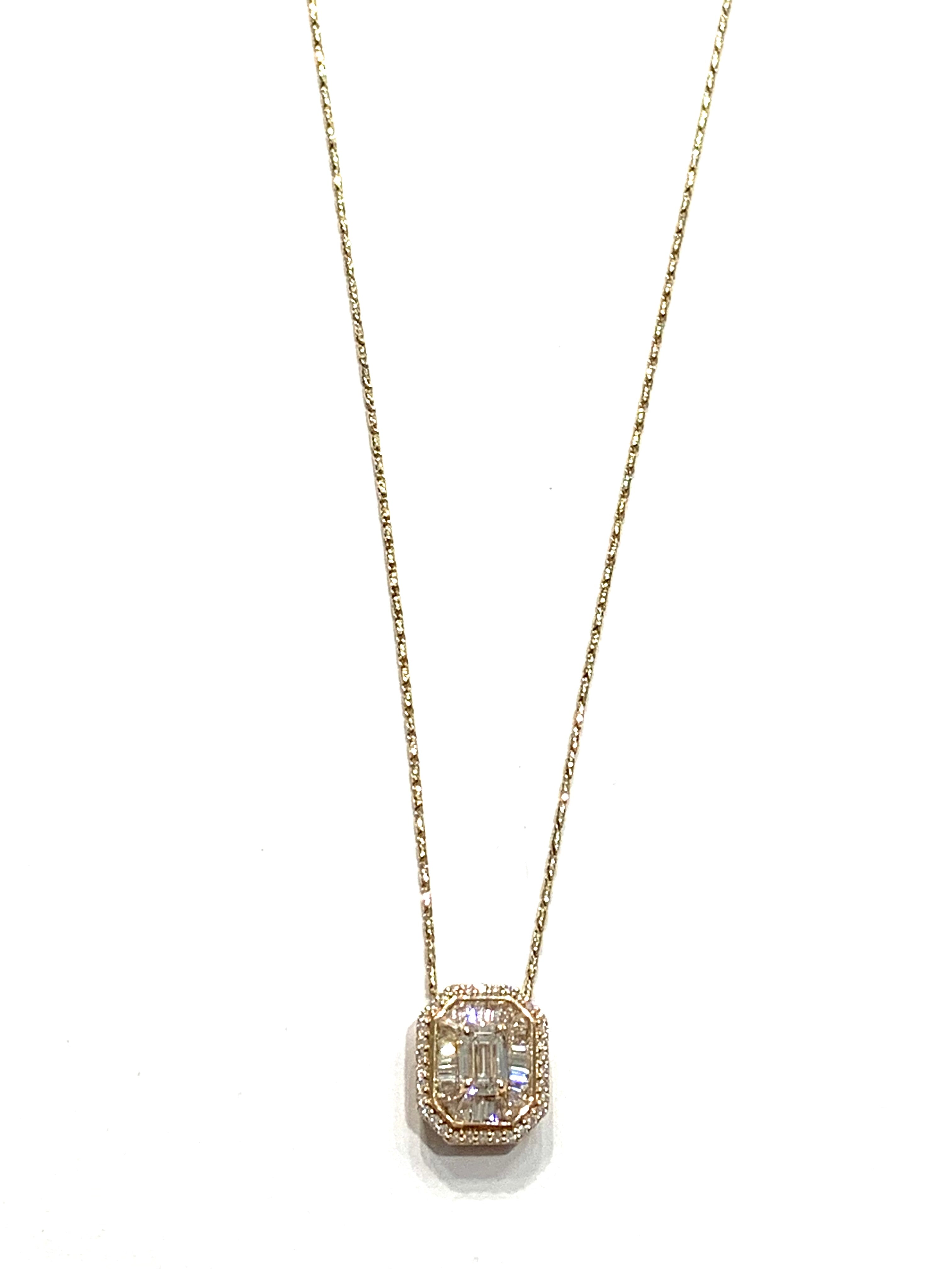 Corielle Blake Diamond Pendant Necklace in 14k Gold、mySite、noshort
